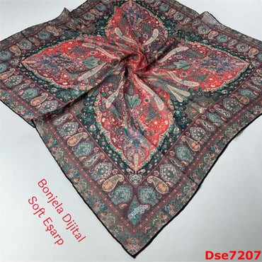 S-063 Bonjela Dijital Soft Eşarp
