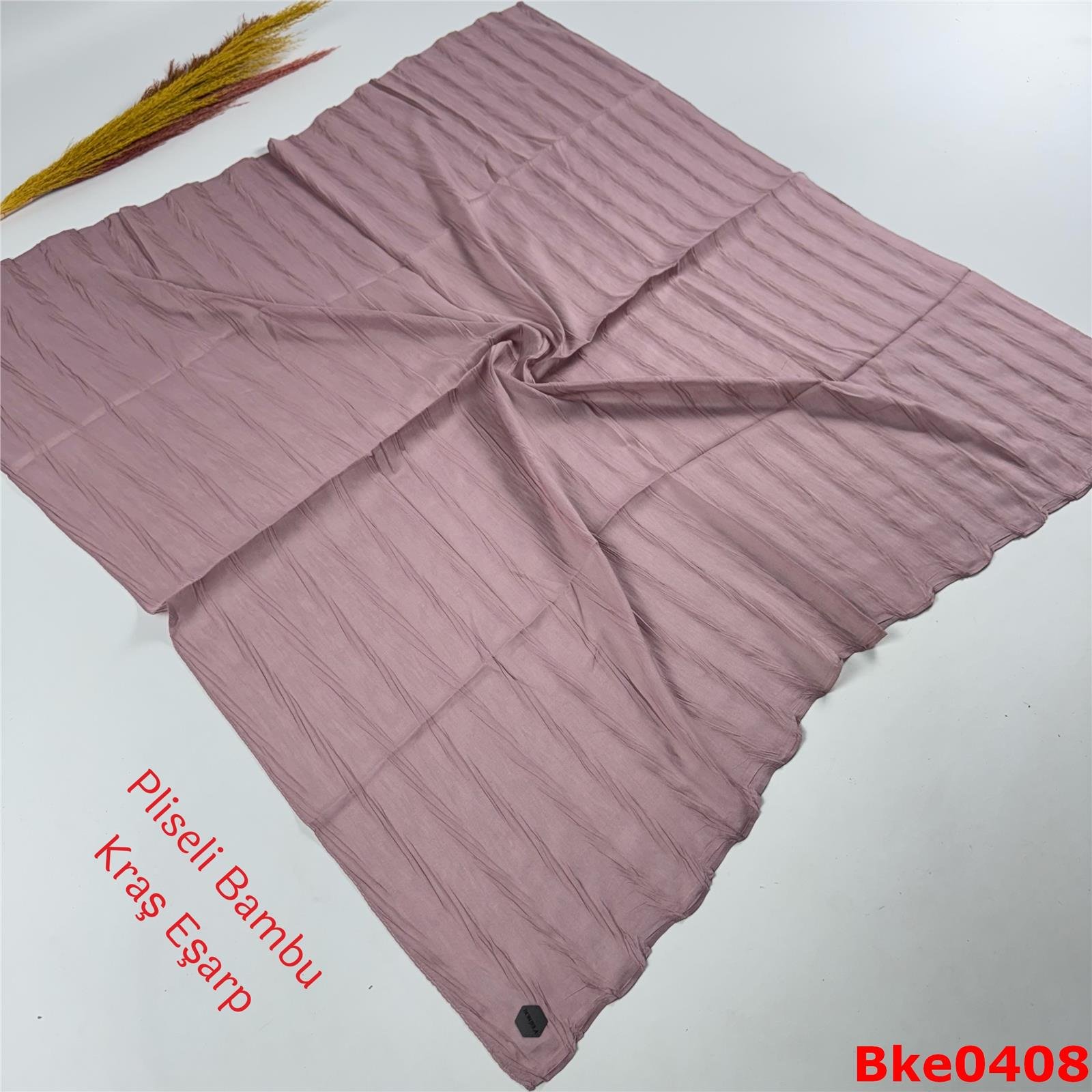 J-137 Pliseli Bambu Kraş Eşarp