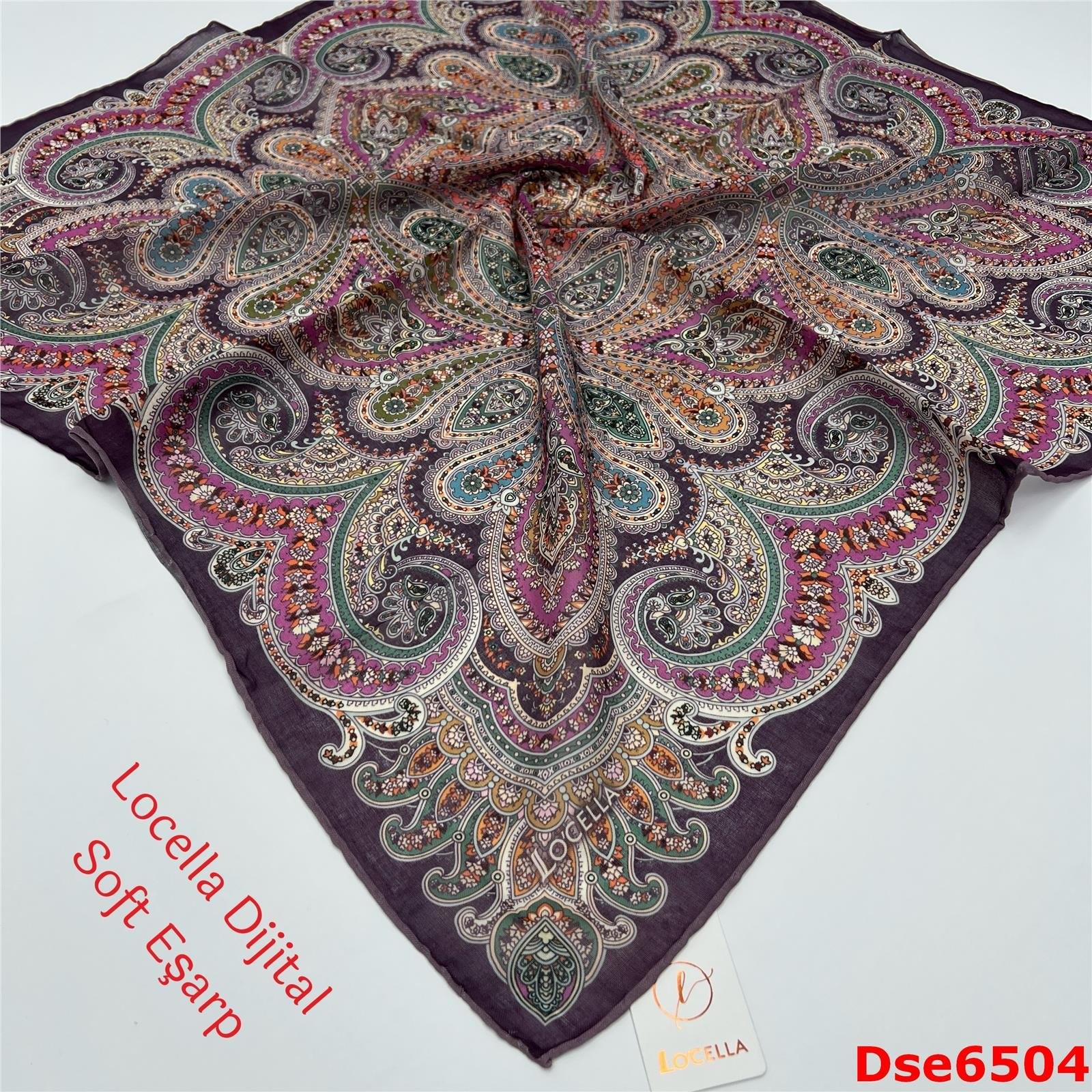 R-008 Locella El Dikişli Soft Eşarp