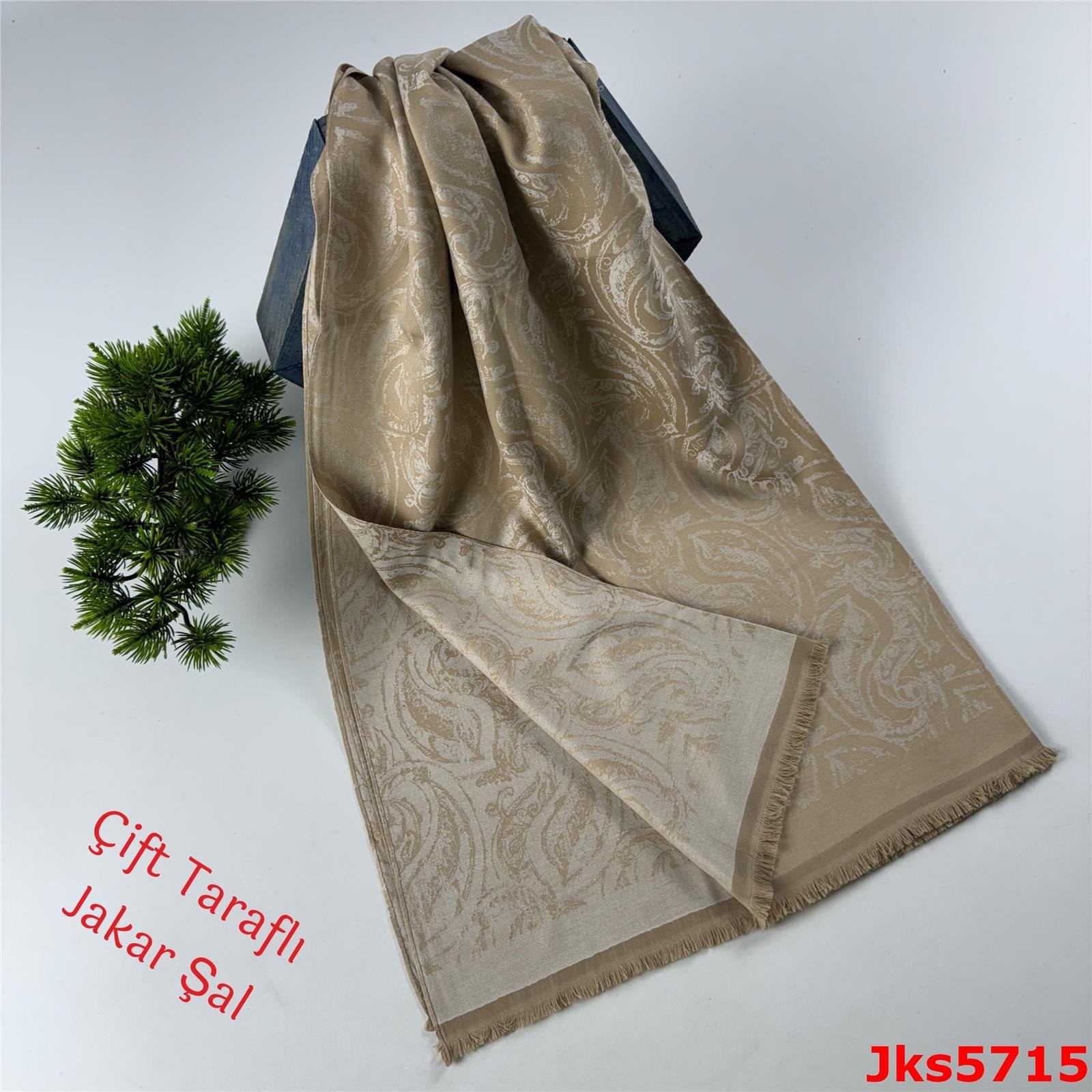 U-098 Çift Taraflı Jakarlı Şal