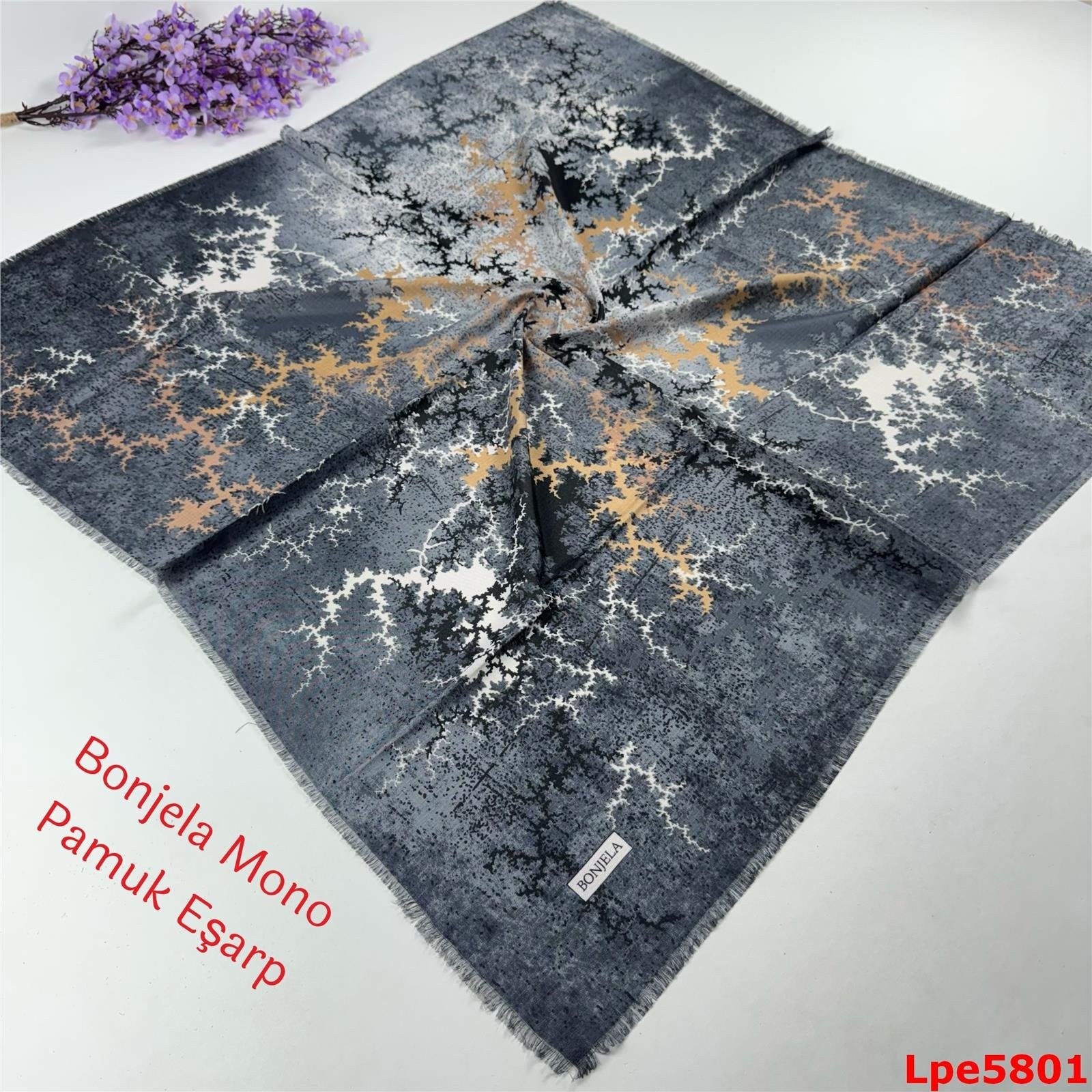 O-006 Bonjela Mono Pamuk Eşarp