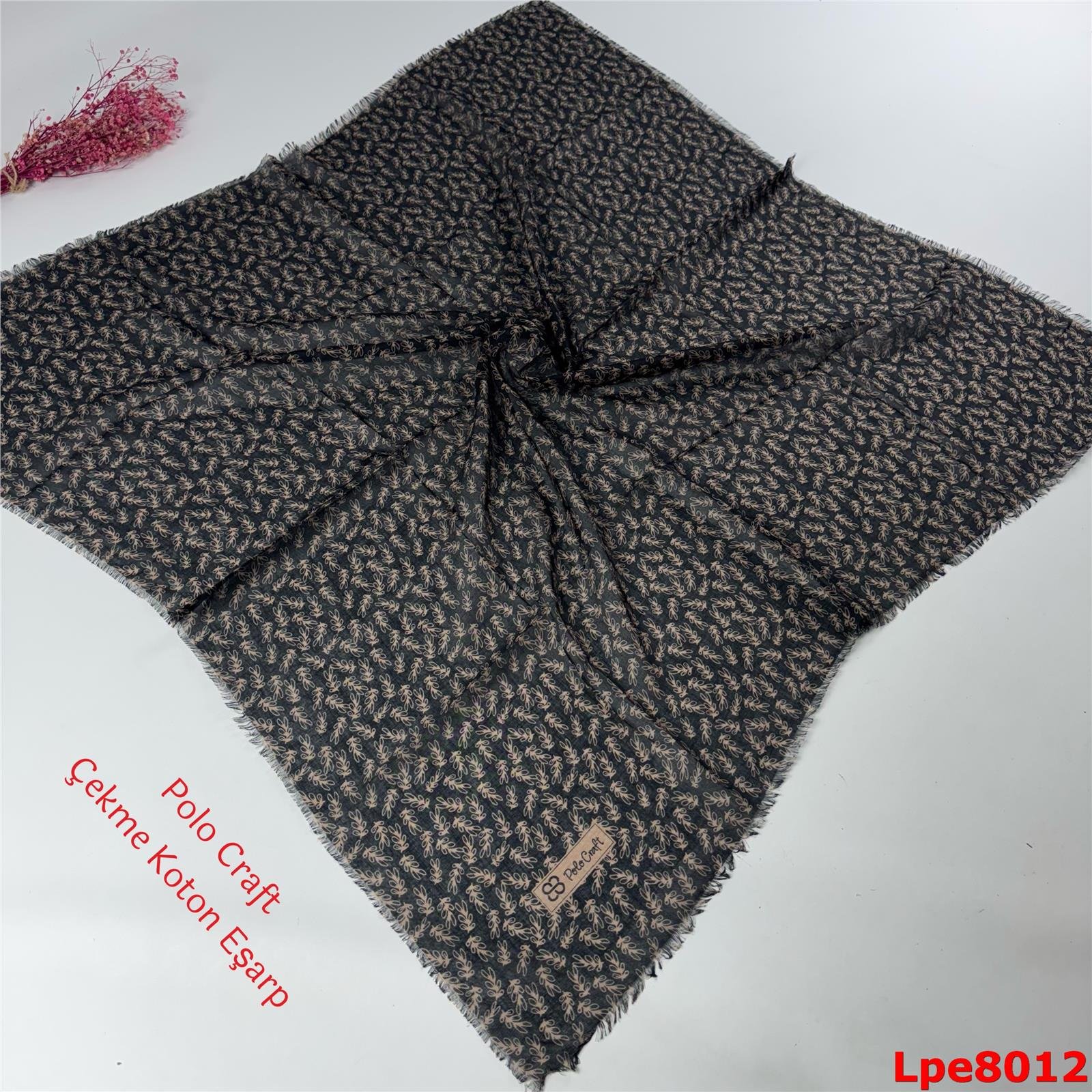 N-083 Polo Craft Çekme Coton Eşarp