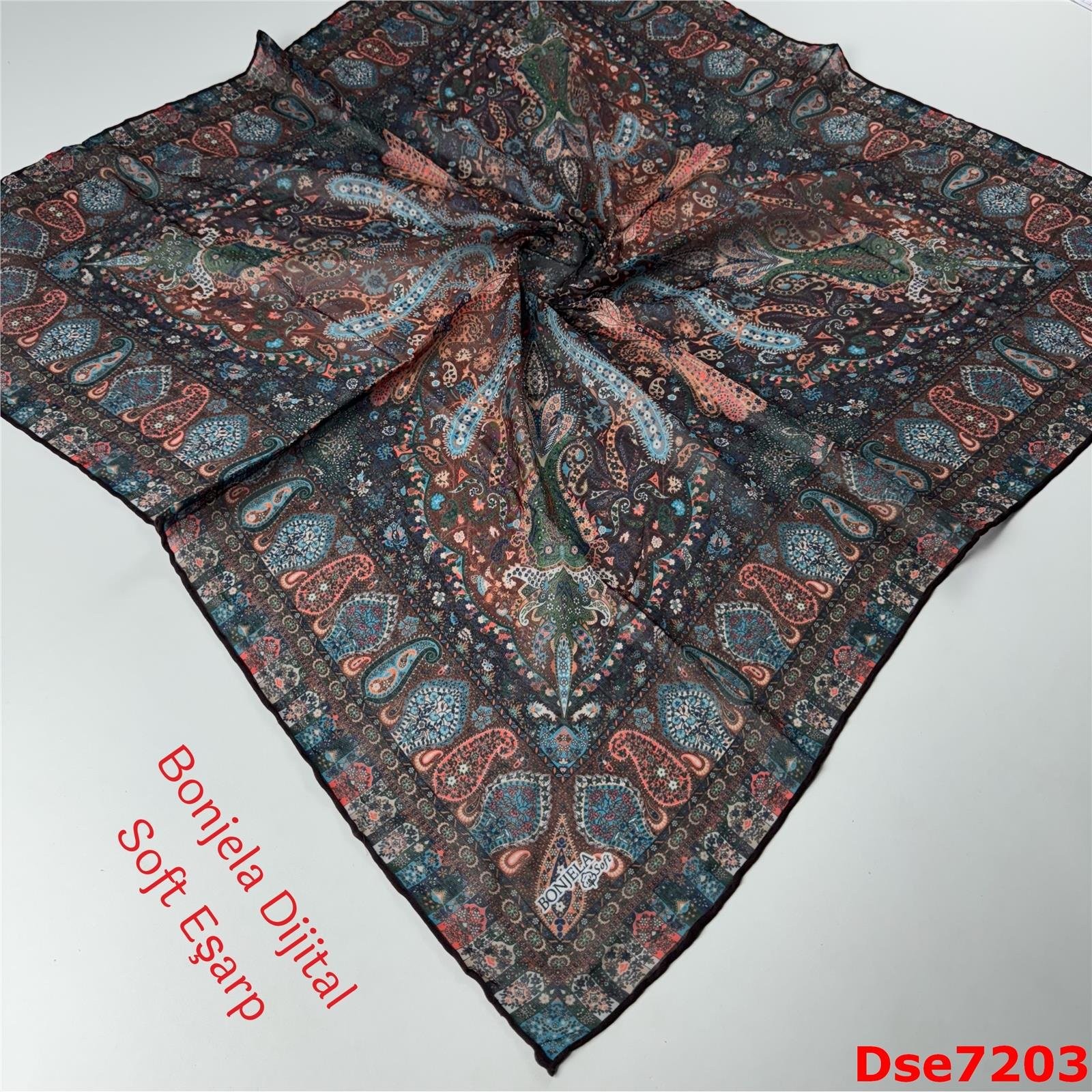 S-059 Bonjela Dijital Soft Eşarp