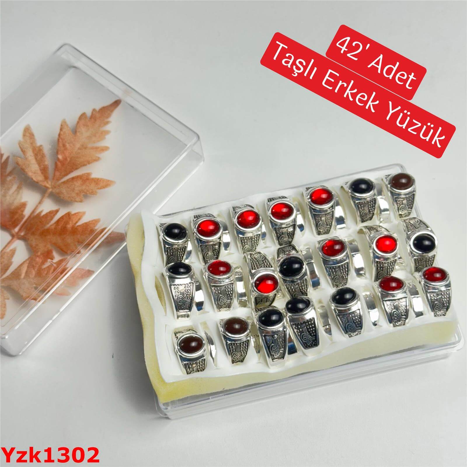 ZN-003 42lı Taşlı Erkek Yüzük