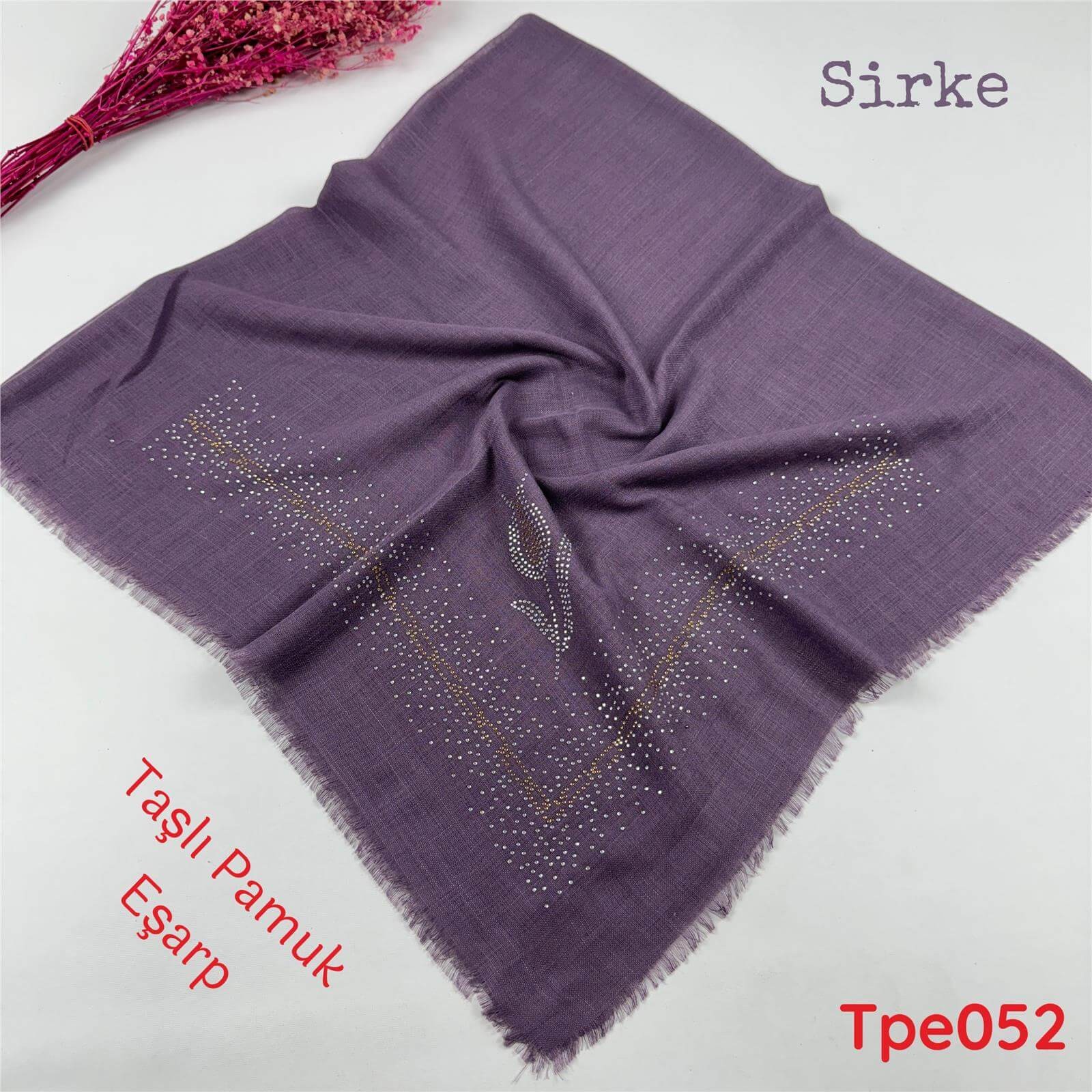 KA-088 Taşlı Pamuk Eşarp