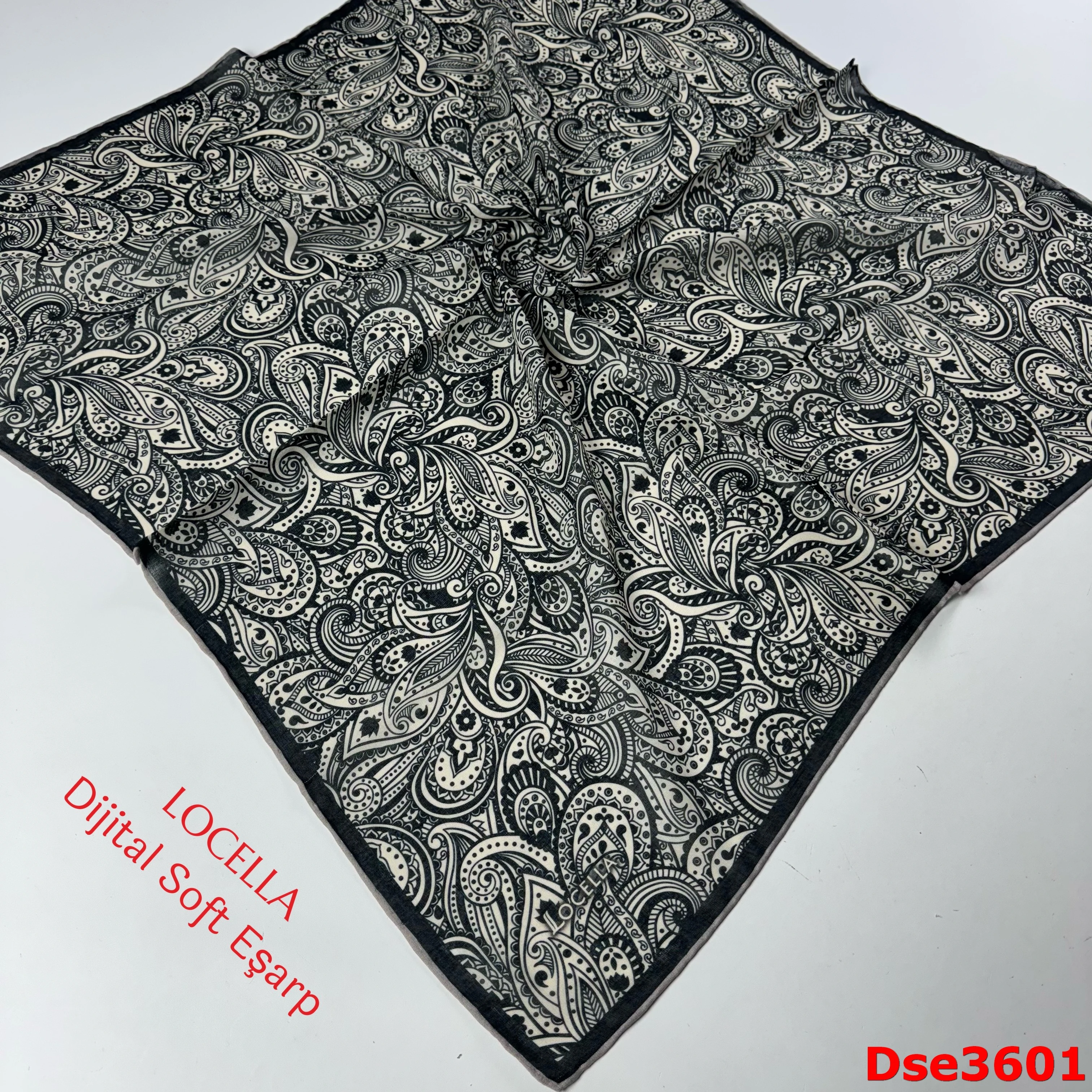 S-092 Locella El Dikişli Soft Eşarp