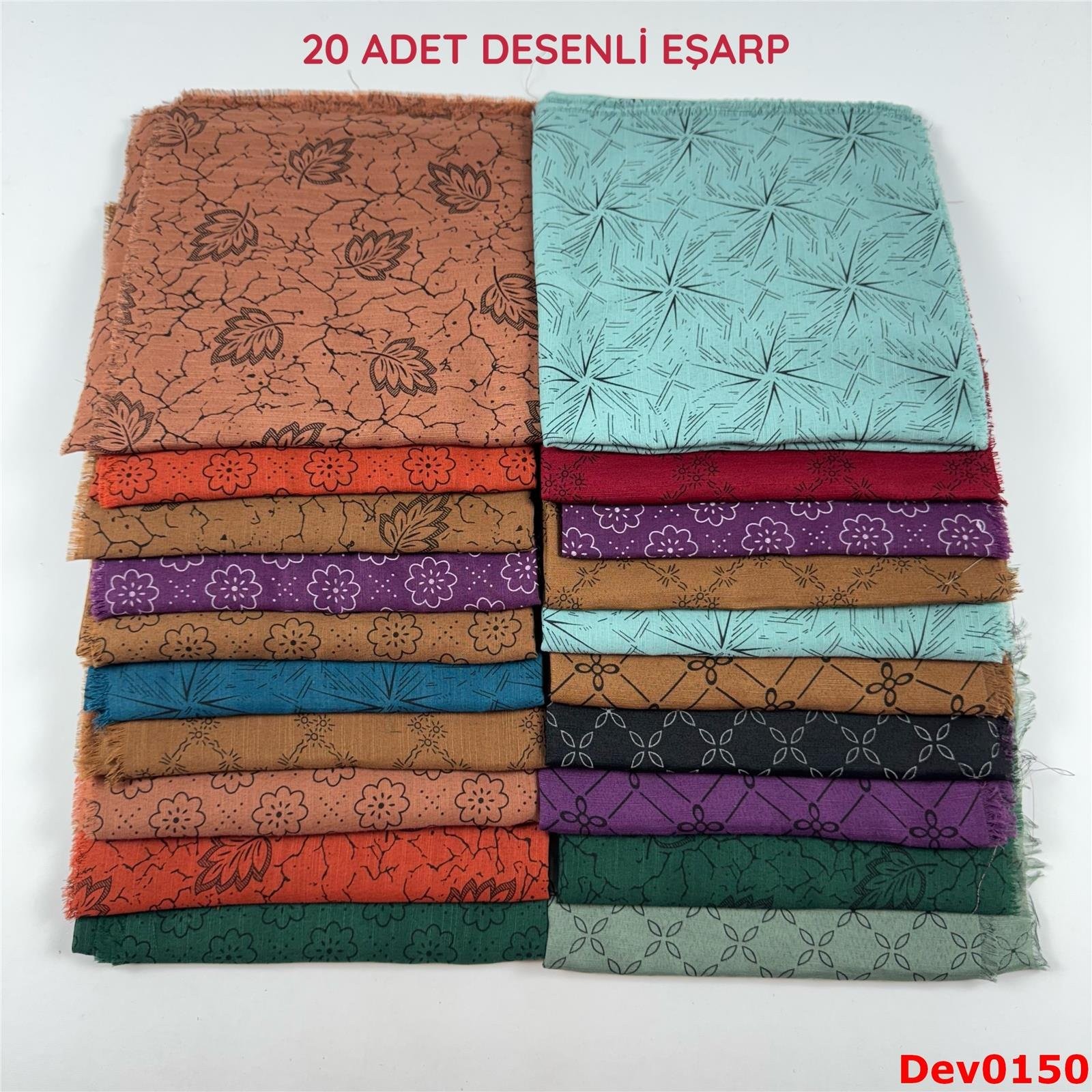 KAMPANYA.. 20 Adet Desenli Eşarp