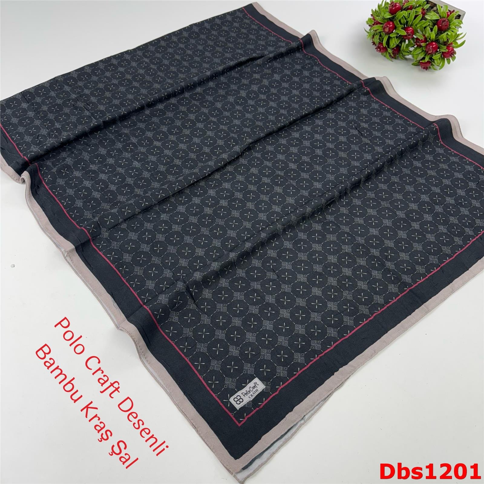 ZA-001 Polo Craft Desenli Bambu Kraş Şal