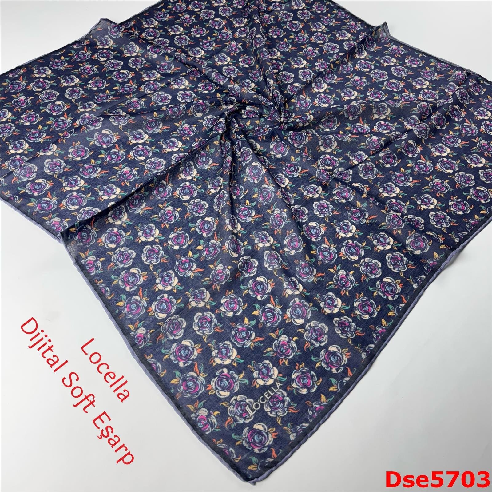S-080 Locella El Dikişli Soft Eşarp