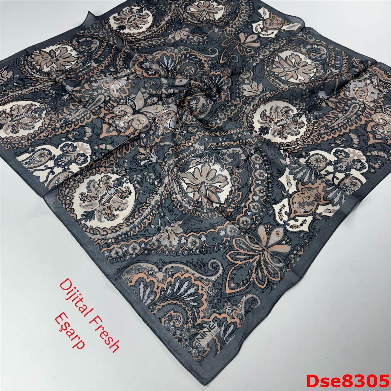 S-080 Dijital Fresh Eşarp