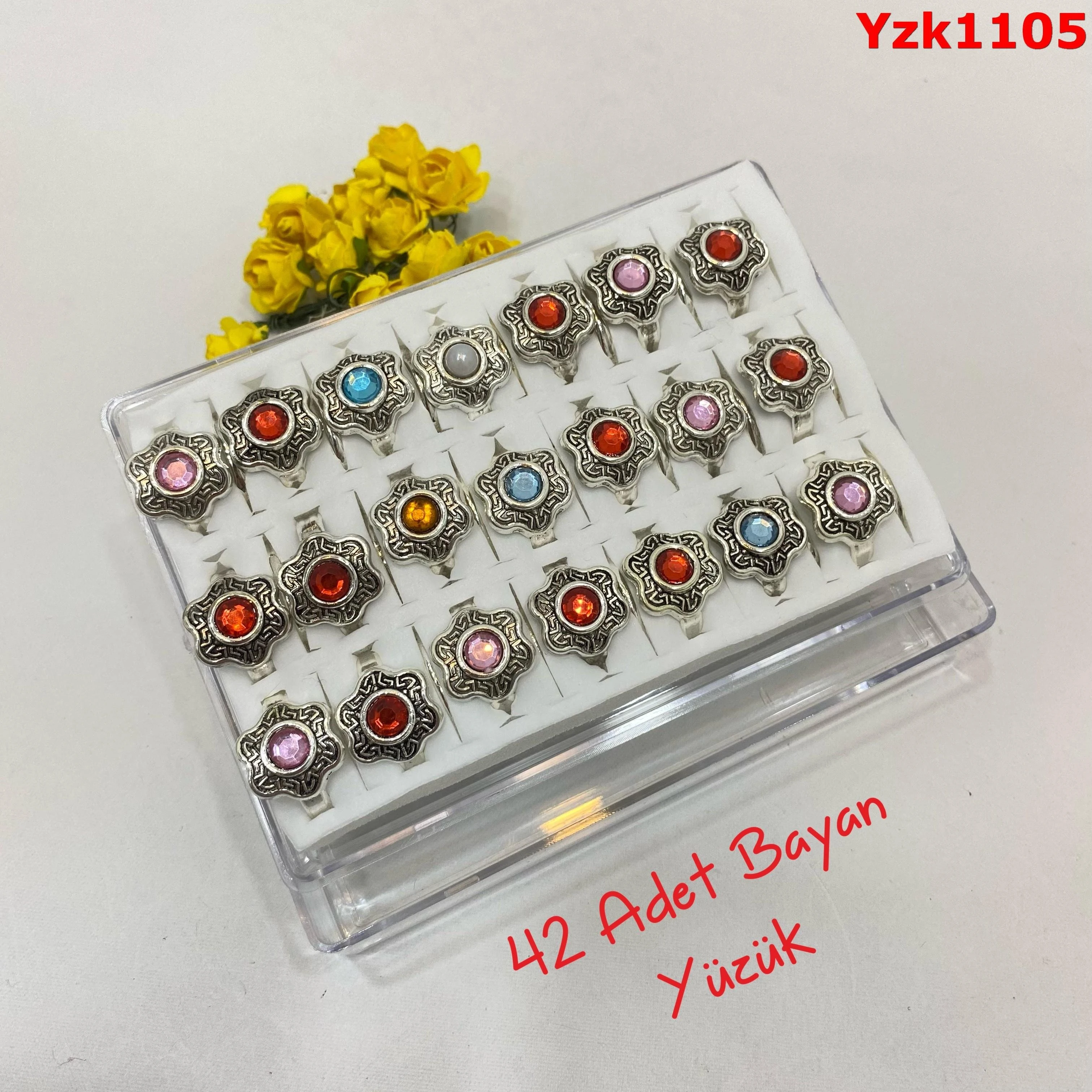 ZN-027 42li Taşlı Bayan Yüzük