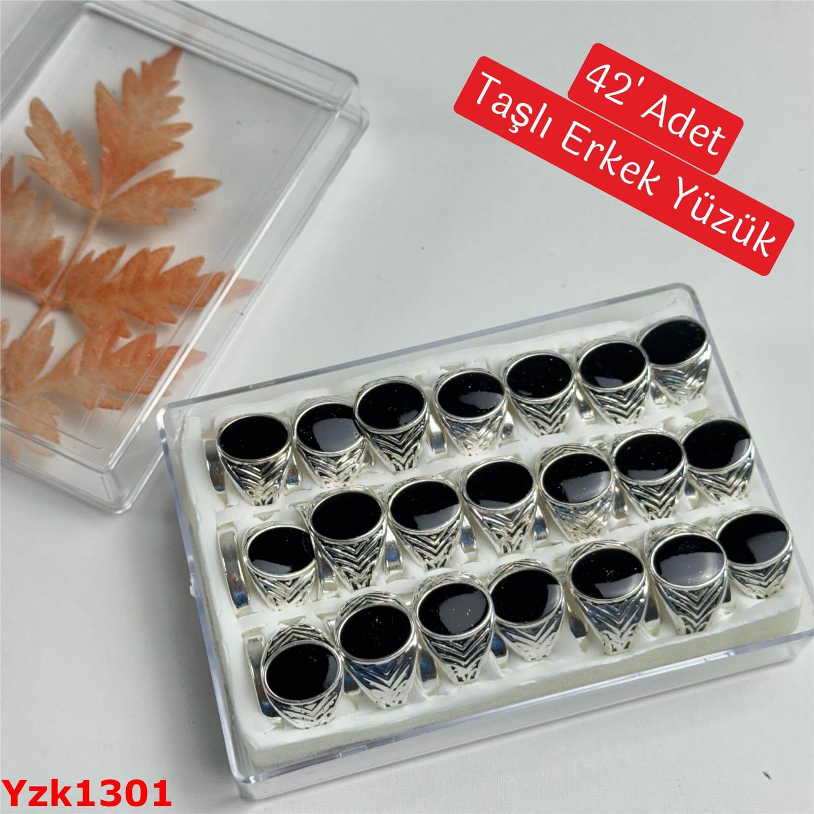 ZN-002 42lı Taşlı Erkek Yüzük