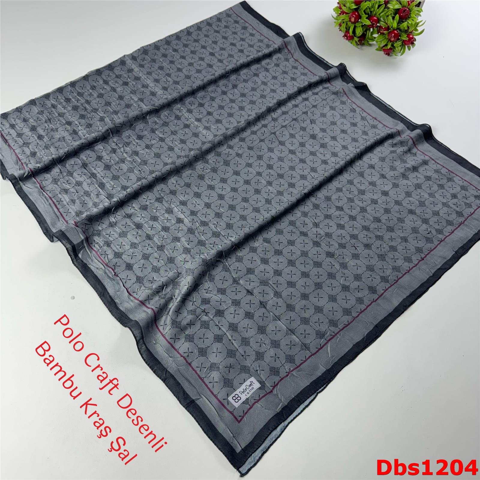 ZA-012 Polo Craft Desenli Bambu Kraş Şal