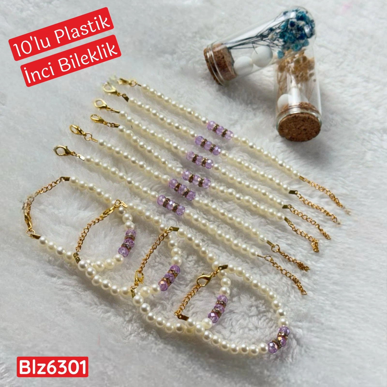 ZC-136  10'lu Plastik İnci Bileklik