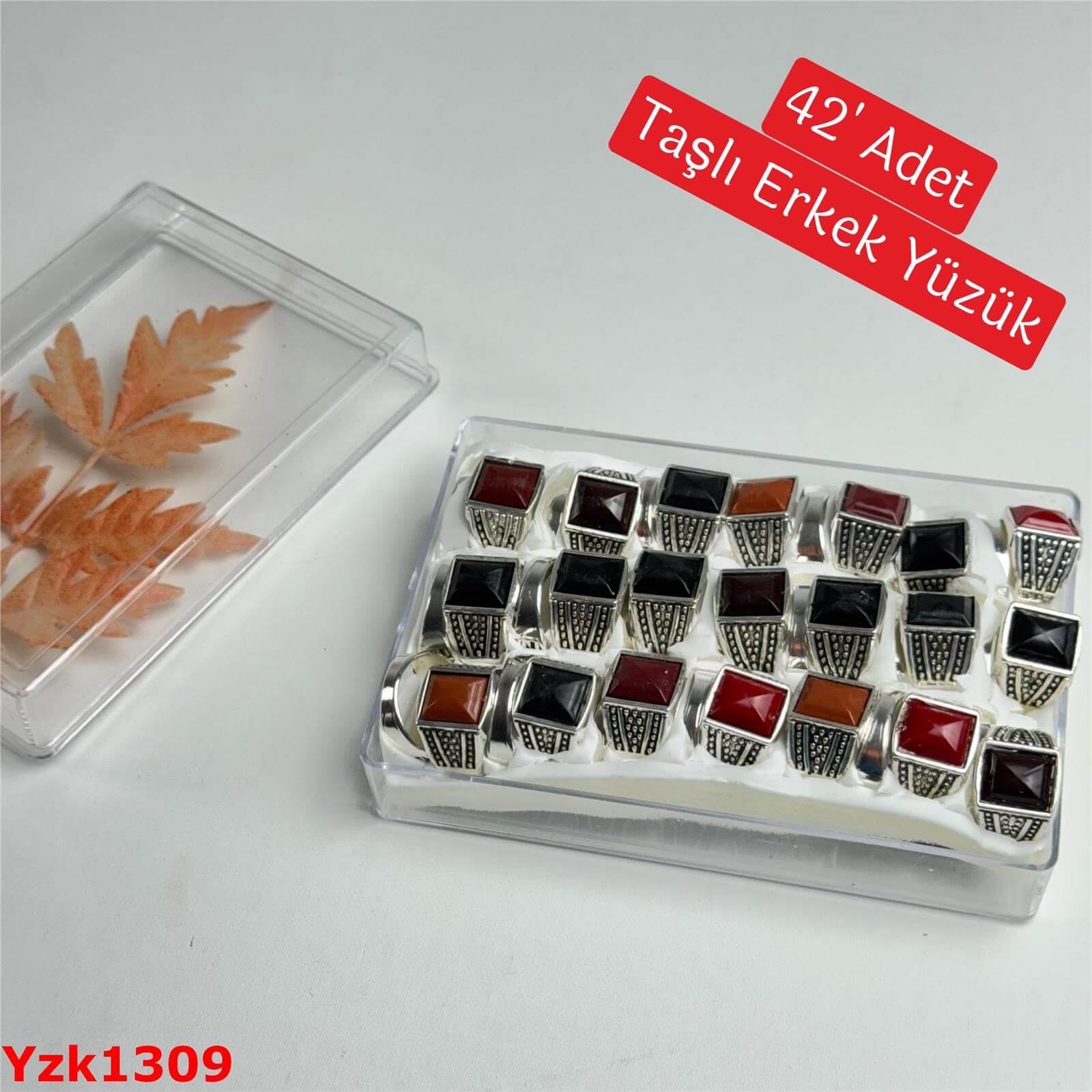 ZN-017 42lı Taşlı Erkek Yüzük