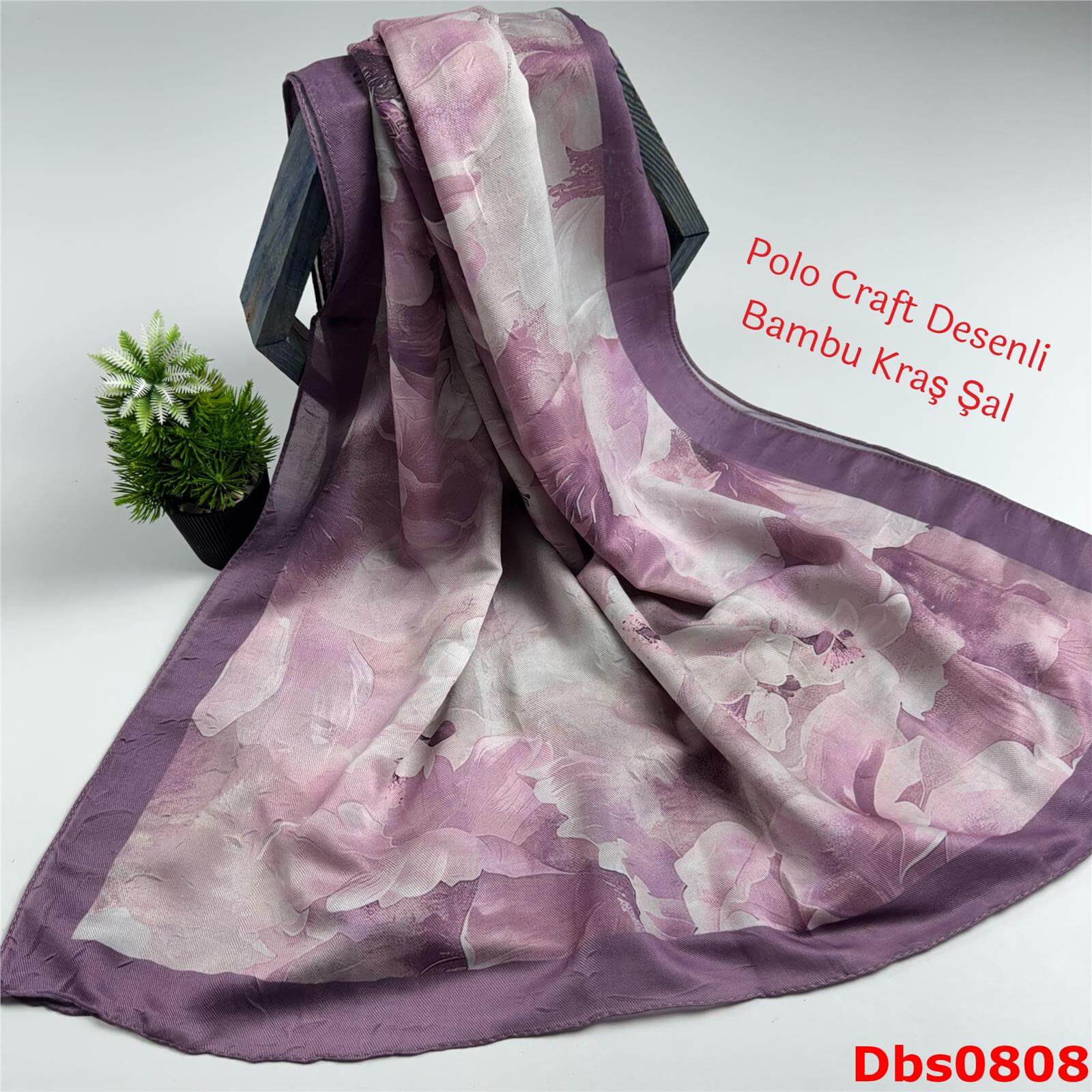 ZC-071 Polo Craft Desenli Bambu Kraş Şal