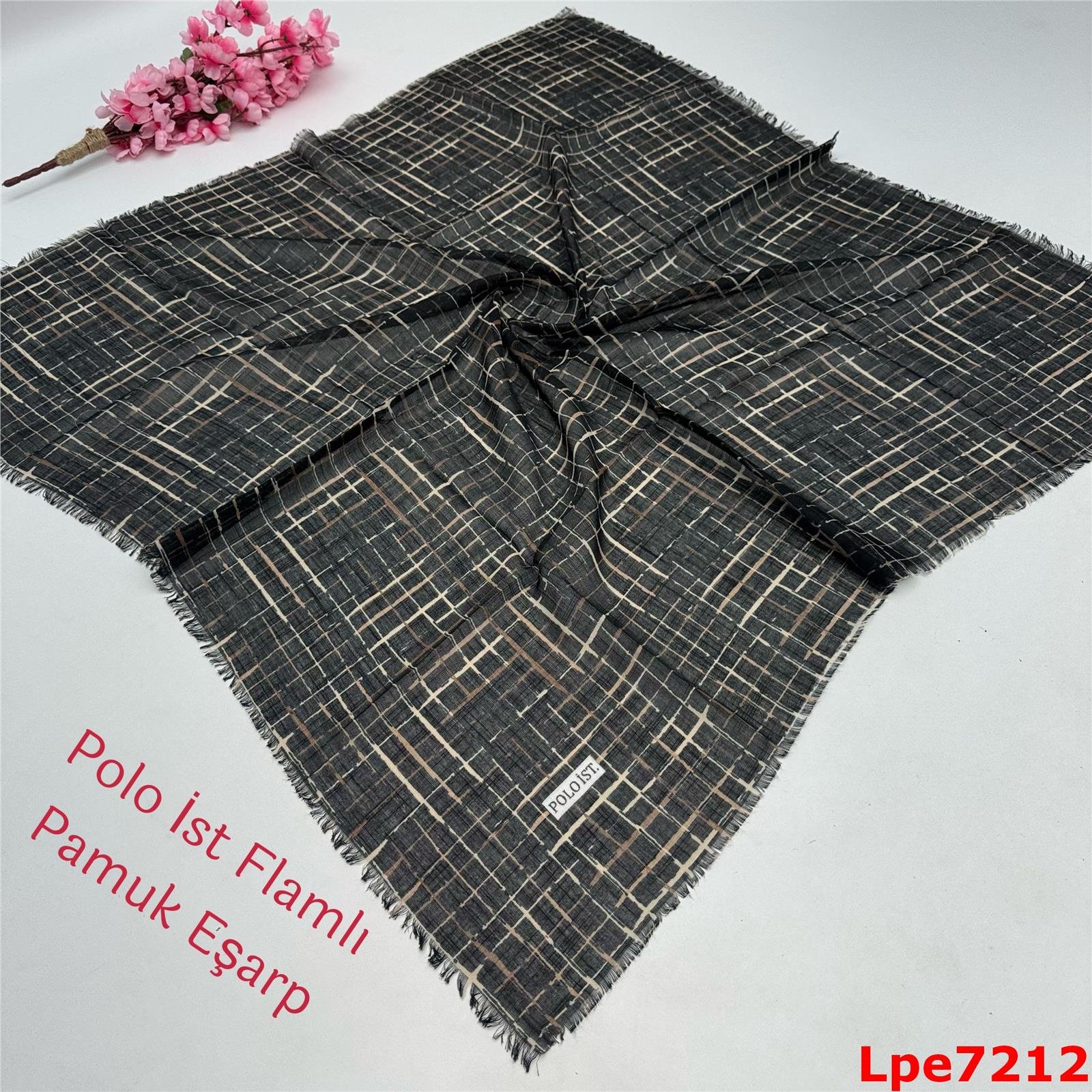 O-046 Polo İst Flamlı Pamuk Eşarp