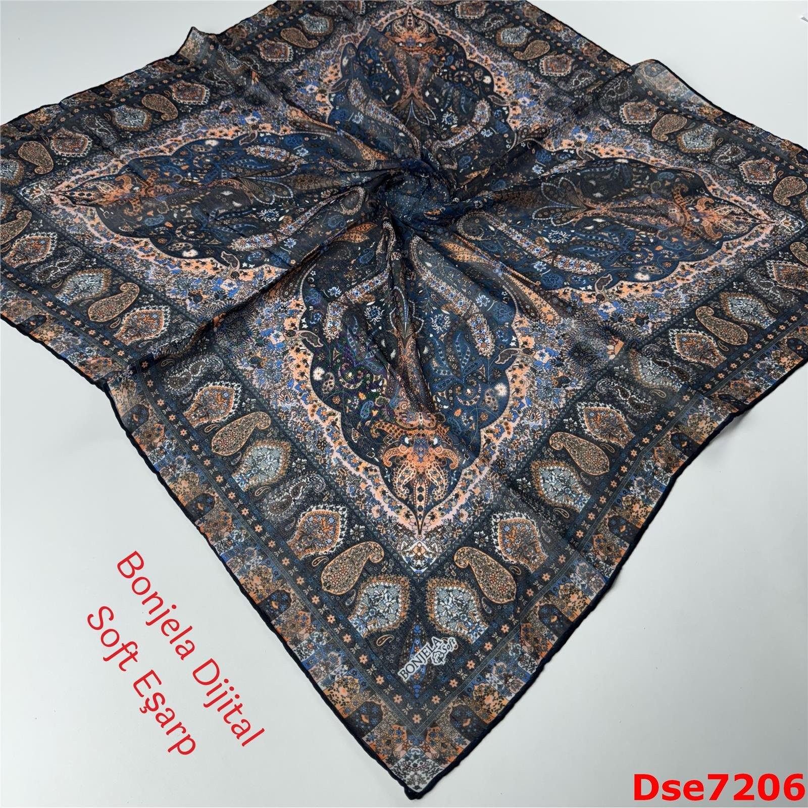 S-062 Bonjela Dijital Soft Eşarp