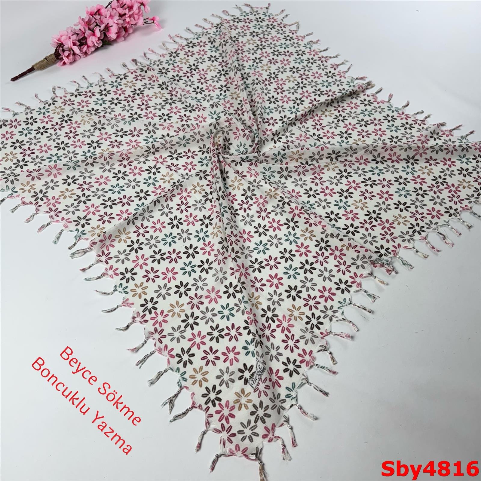 L-076 Beyce Sökme Boncuklu Yazma