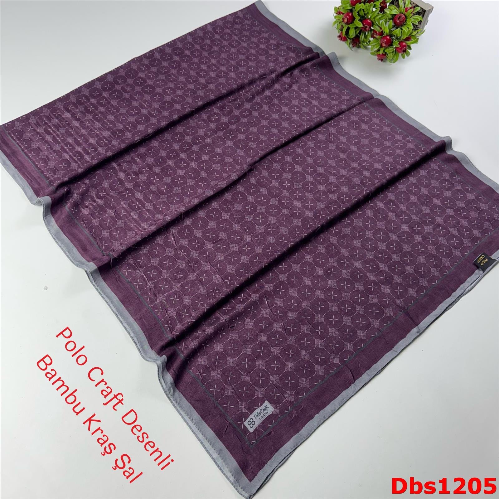 ZA-014 Polo Craft Desenli Bambu Kraş Şal