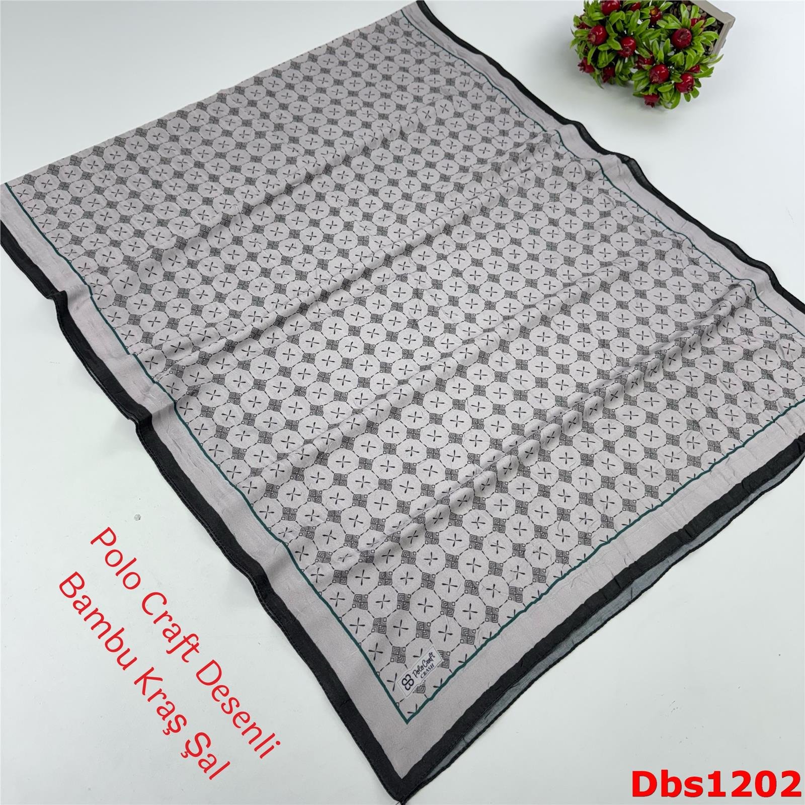 ZA-002 Polo Craft Desenli Bambu Kraş Şal