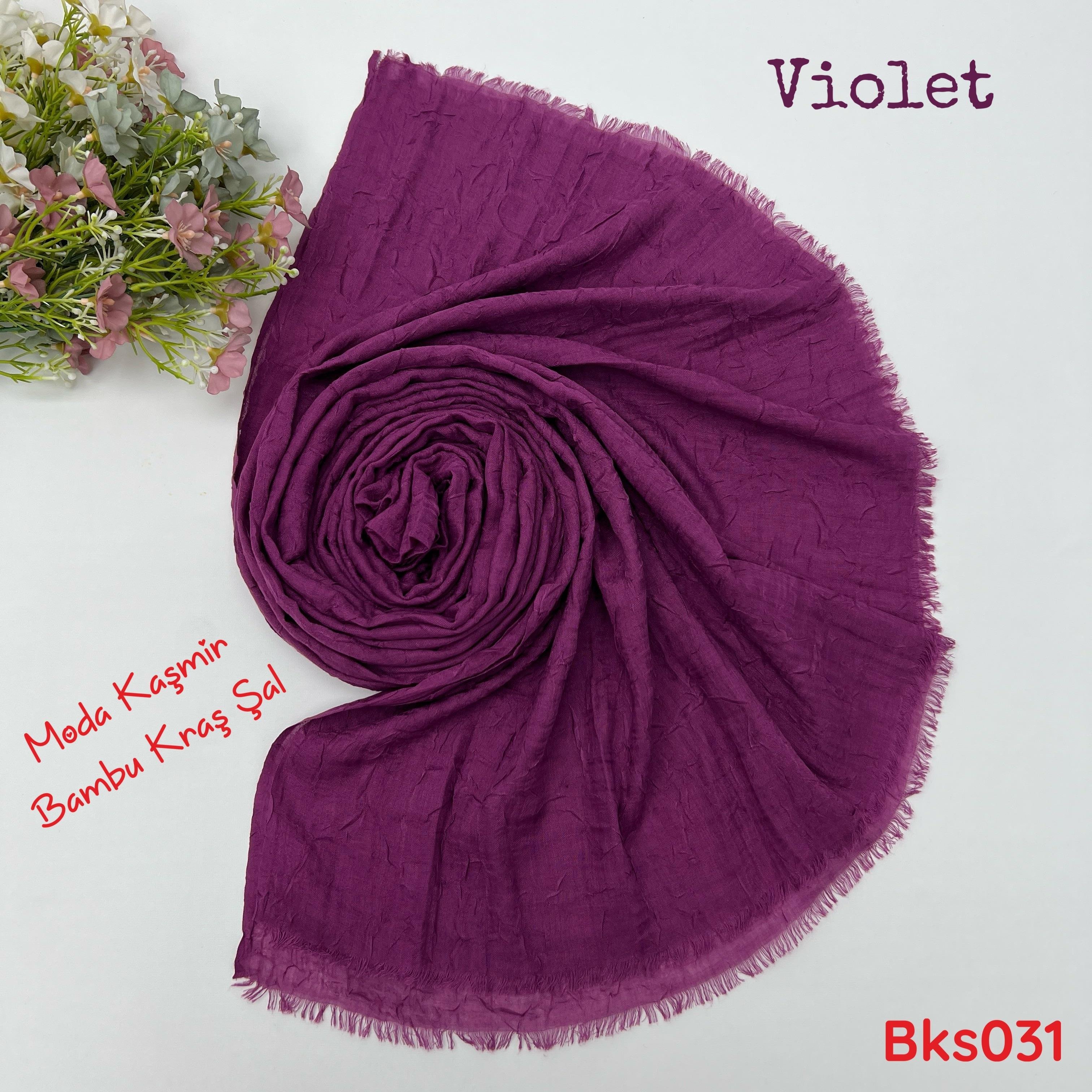 V-016 Moda Kaşmir Bambu Kraş Şal