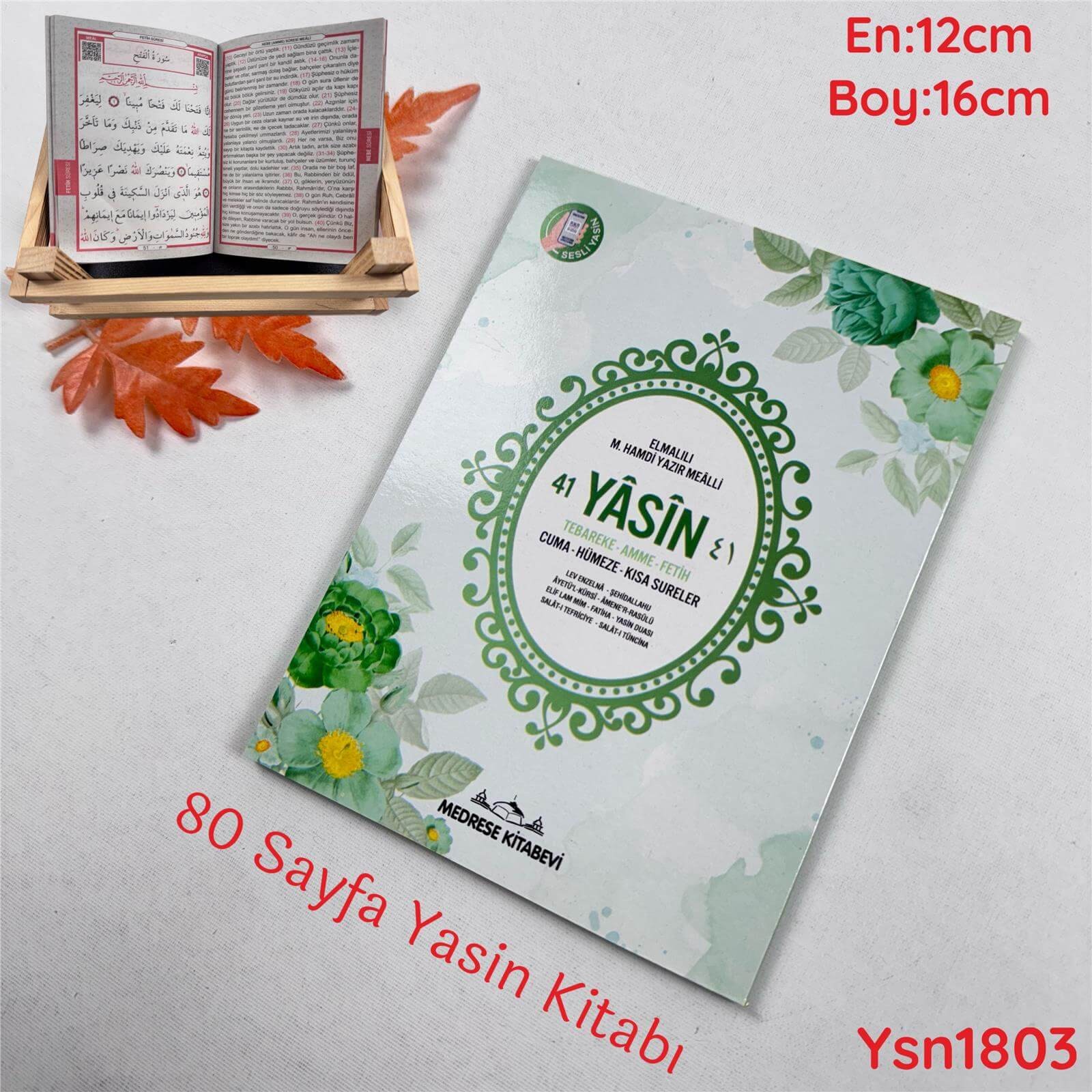 A-1598 80 Sayfa Yasin Kitabı