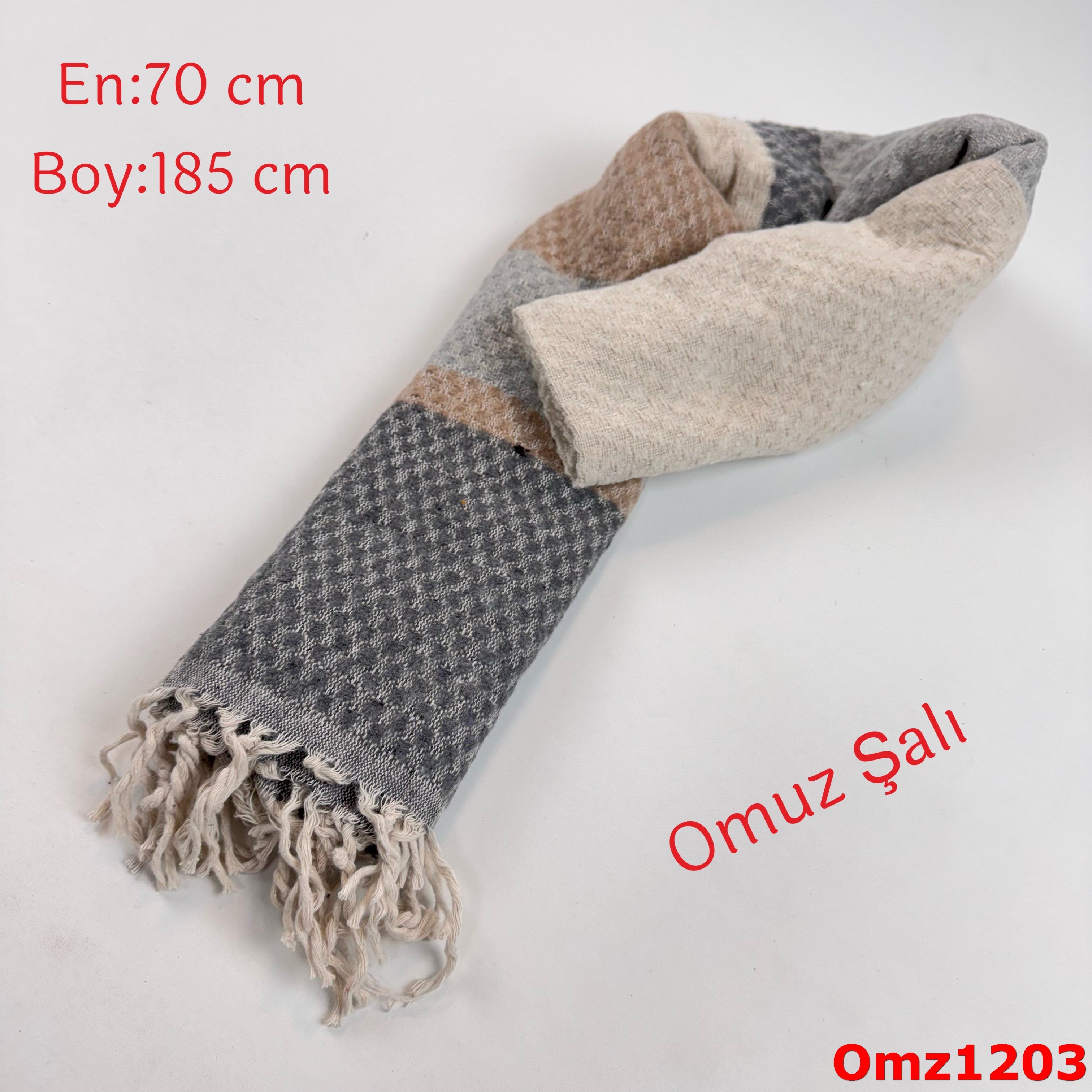 ZY-066 Düz Balıksırtı Omuz Şalı