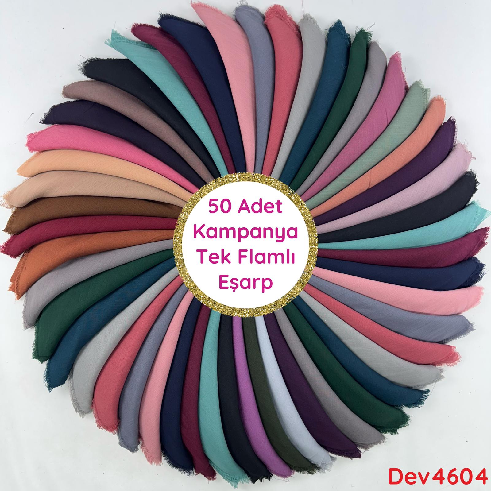 KAMPANYA 50 ADET TEK FLAMLI EŞARP