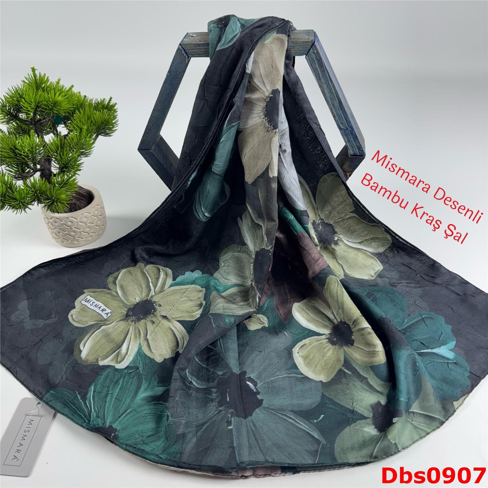 Y-047 Mismara Desenli Bambu Kraş Şal