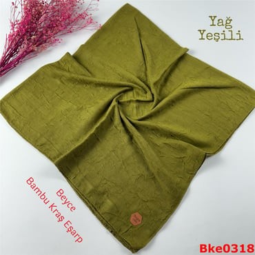 T-090 Beyce Bambu Kraş Eşarp