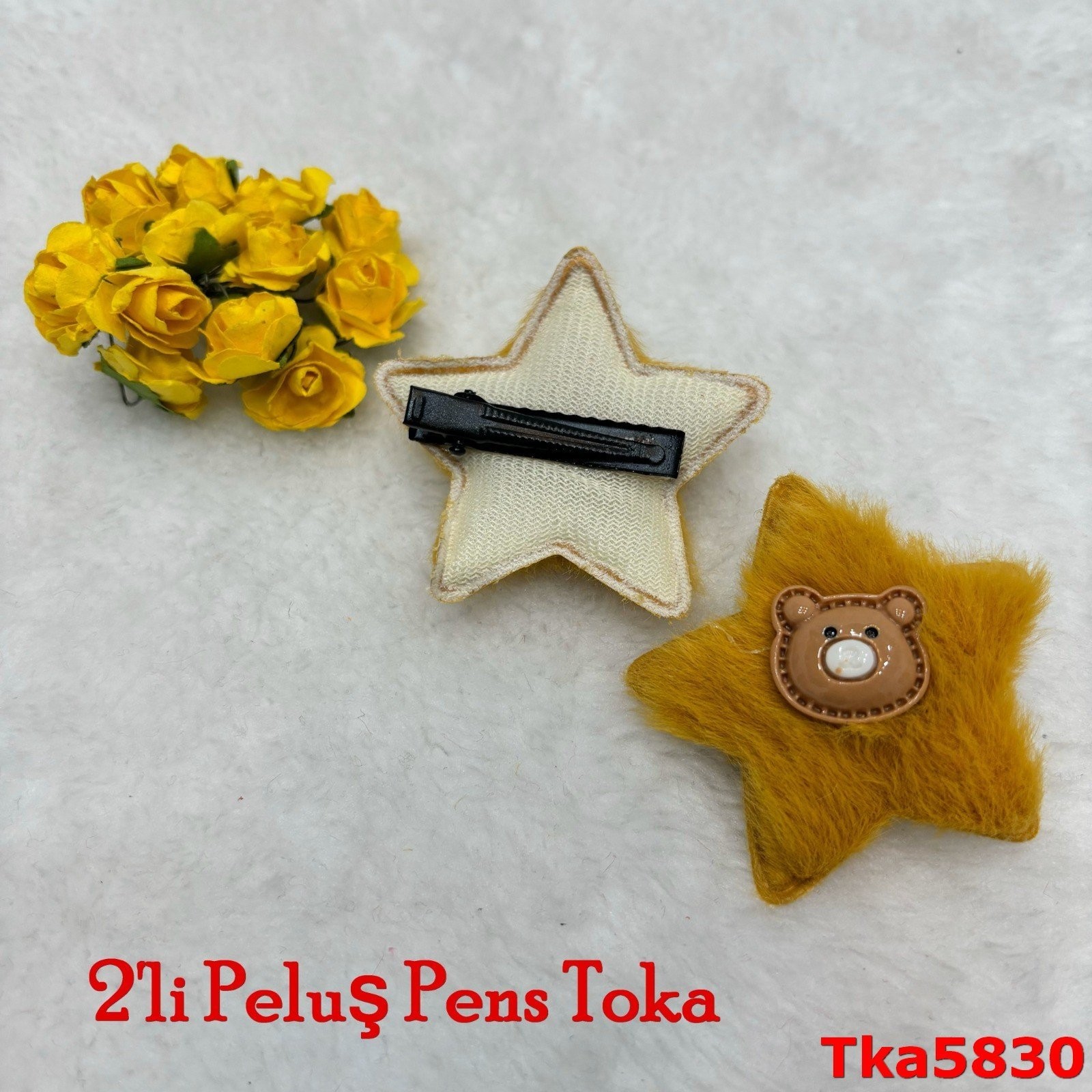 L-339 2'li Peluş Pens Toka