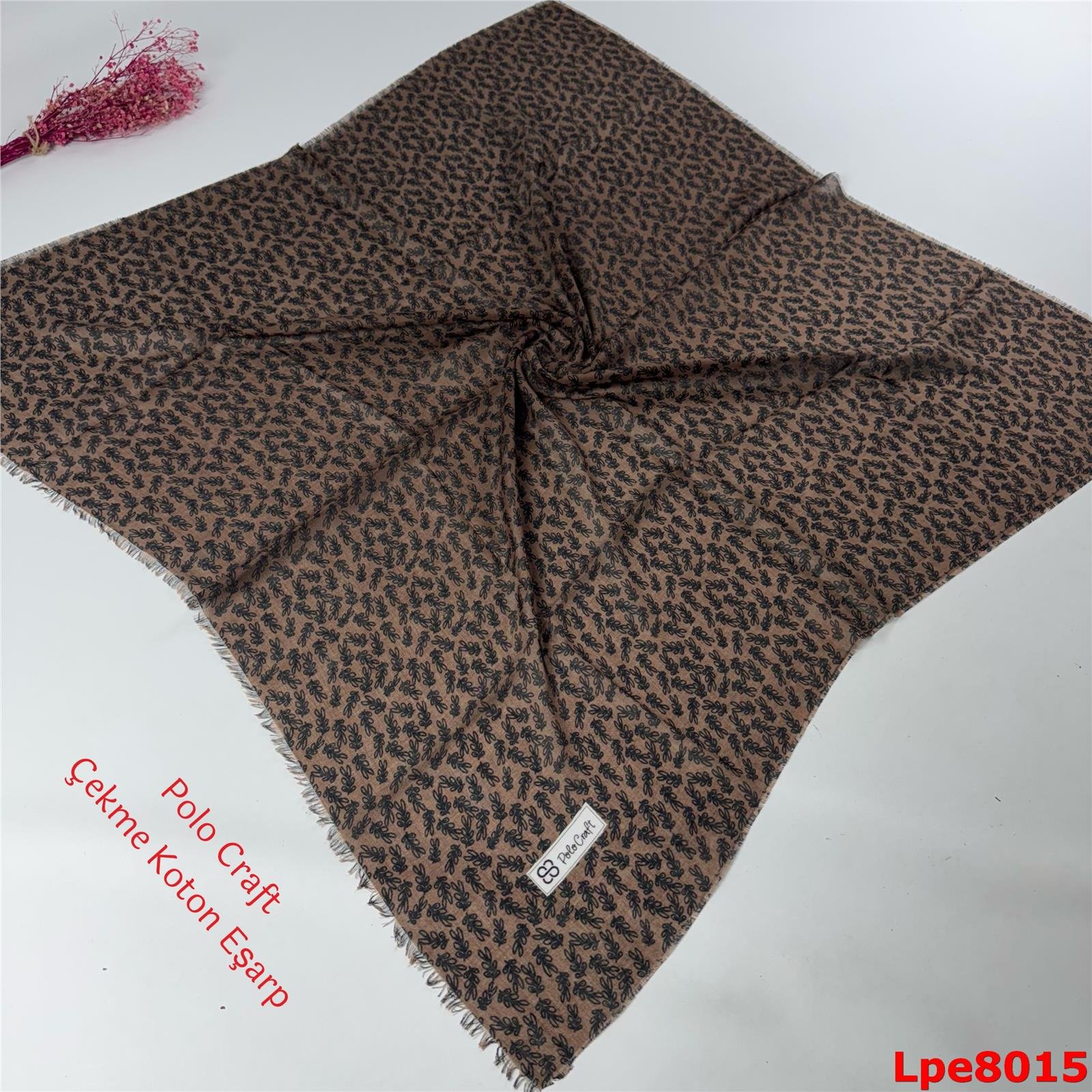 N-086 Polo Craft Çekme Coton Eşarp