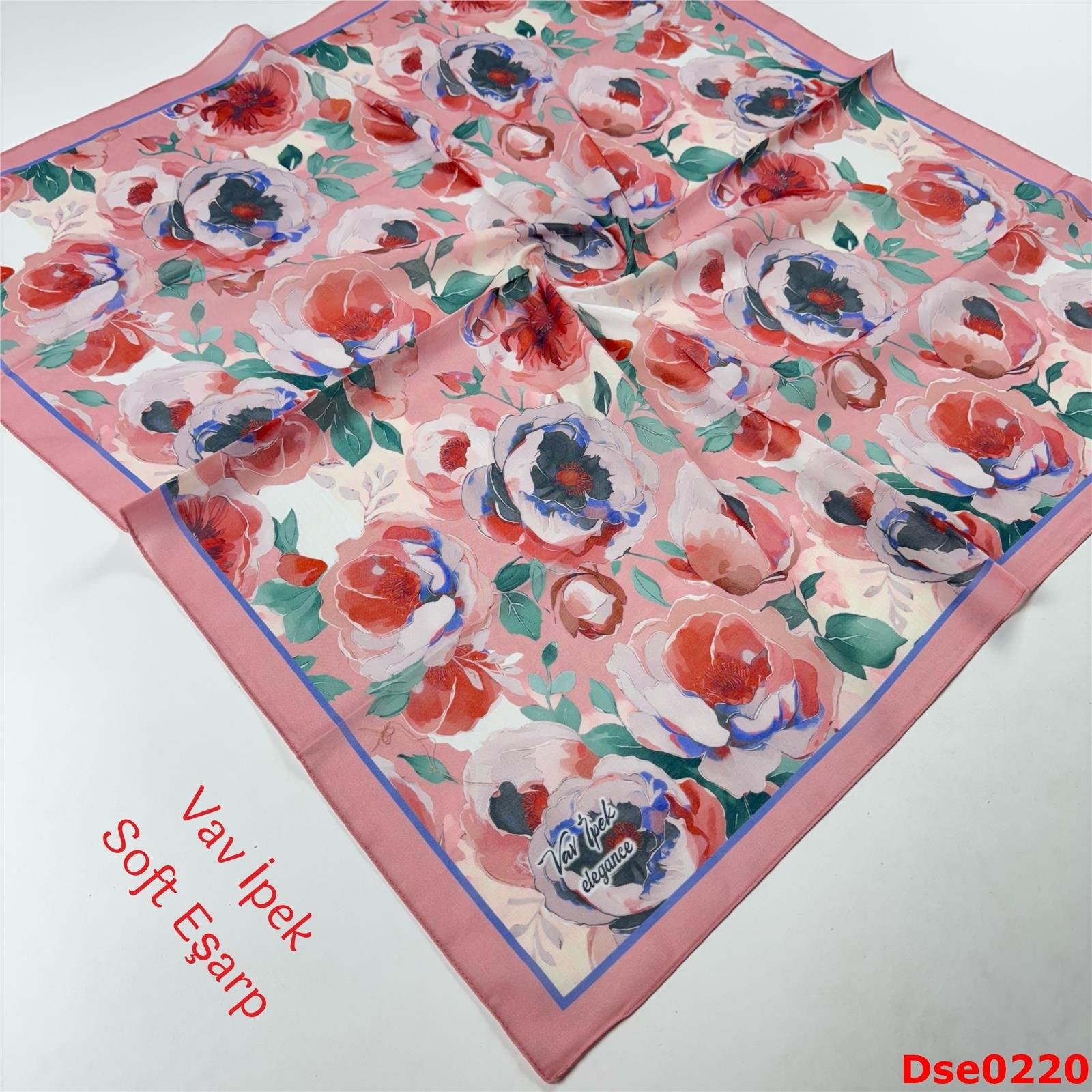 R-075 Vav İpek Soft Eşarp