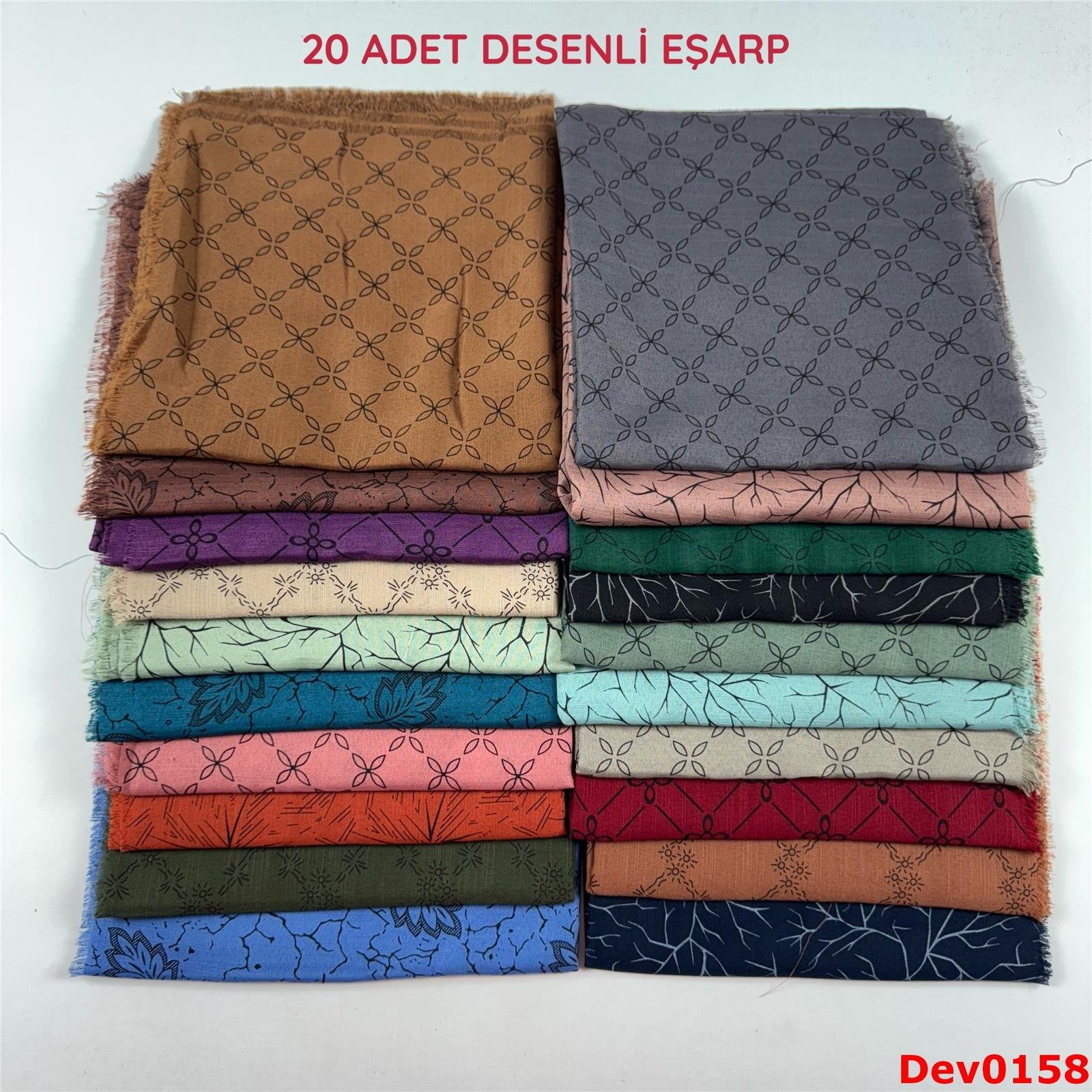 KAMPANYA.. 20 Adet Desenli Eşarp