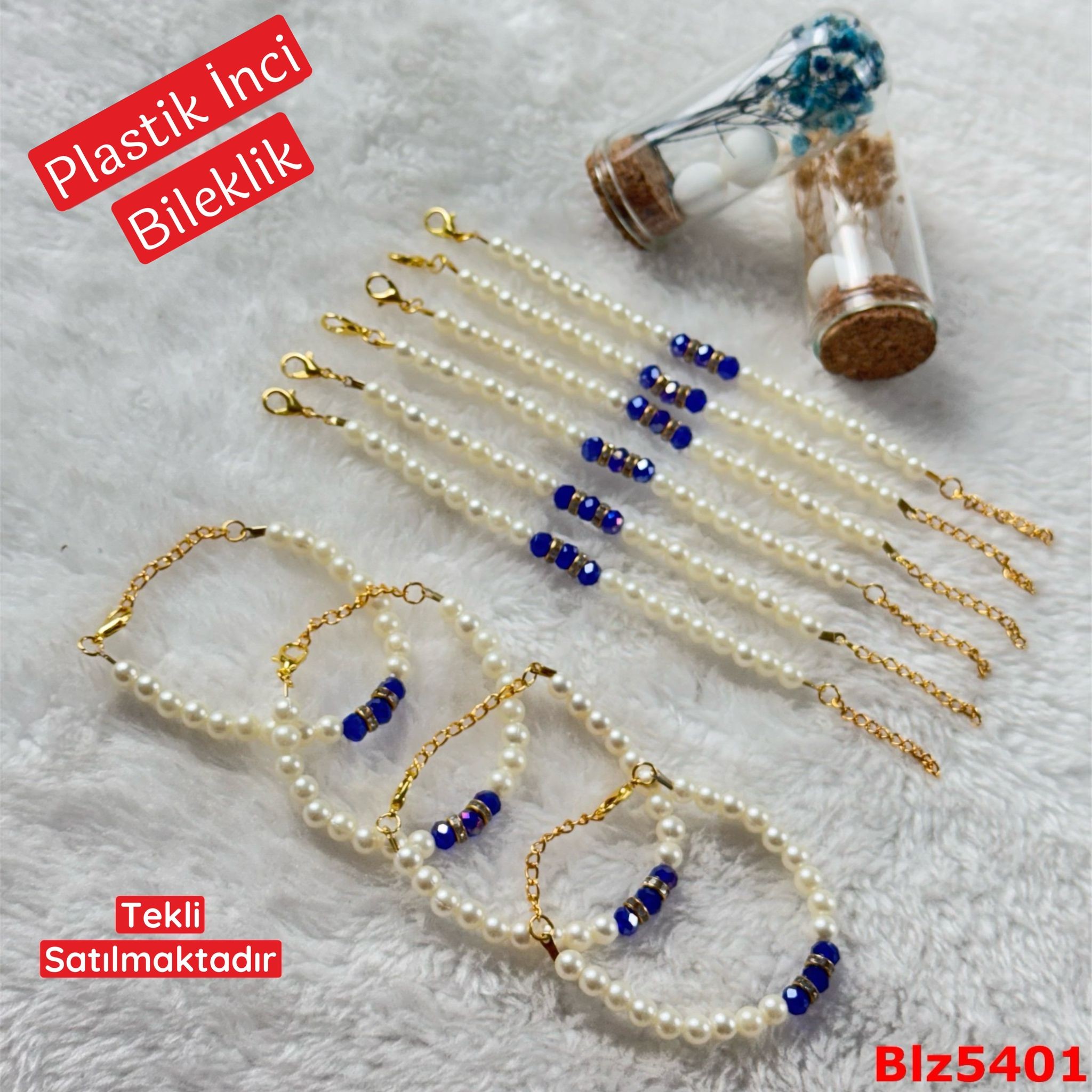 ZD-061 Plastik İnci Bileklik