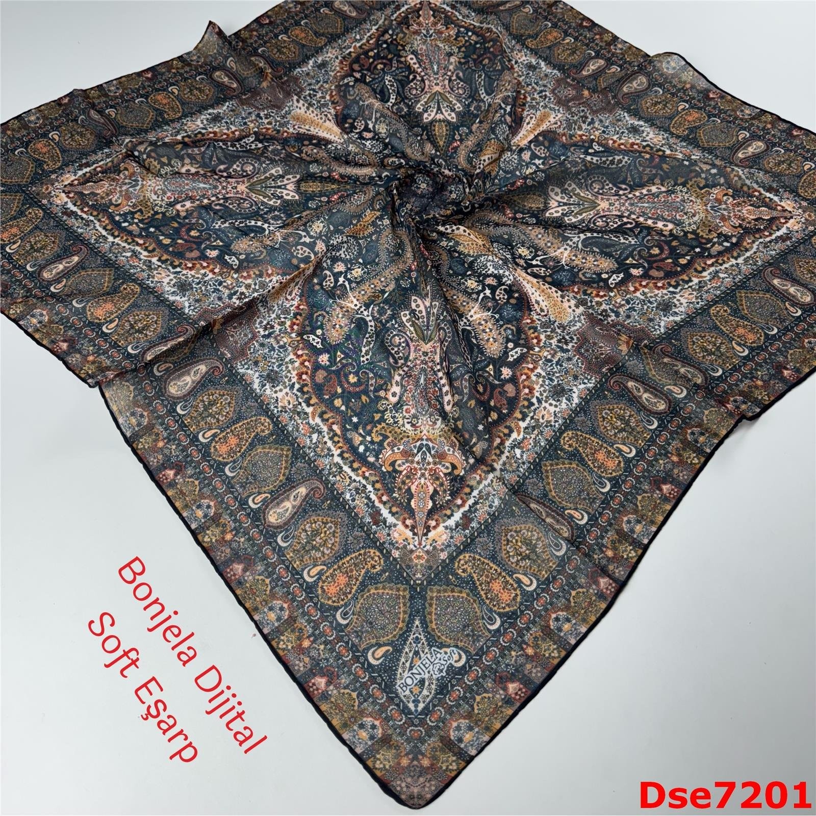 S-057 Bonjela Dijital Soft Eşarp