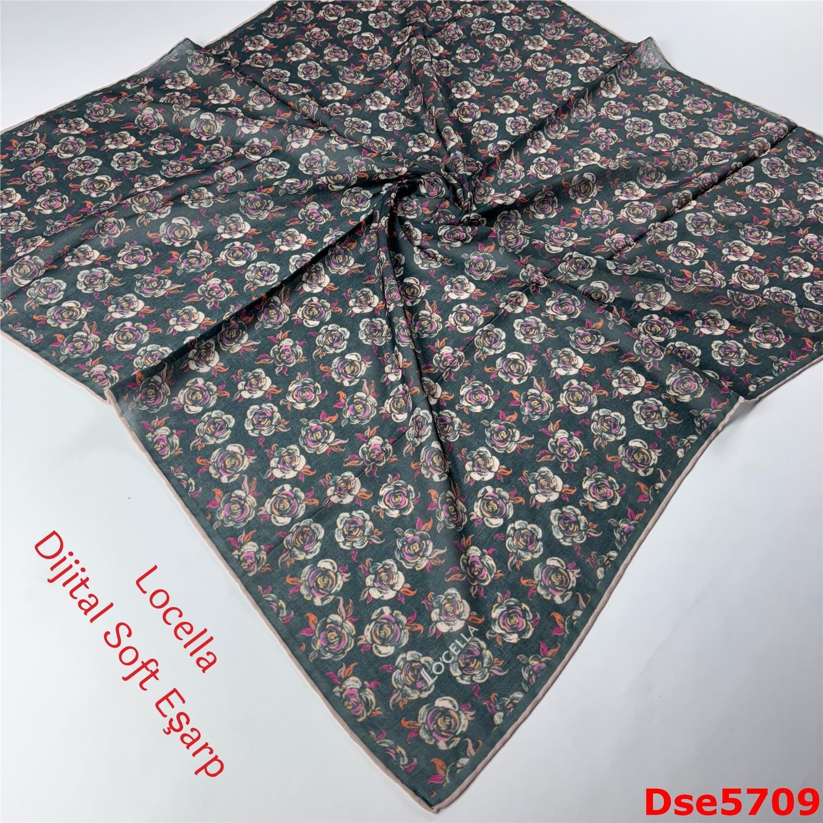 S-086 Locella El Dikişli Soft Eşarp