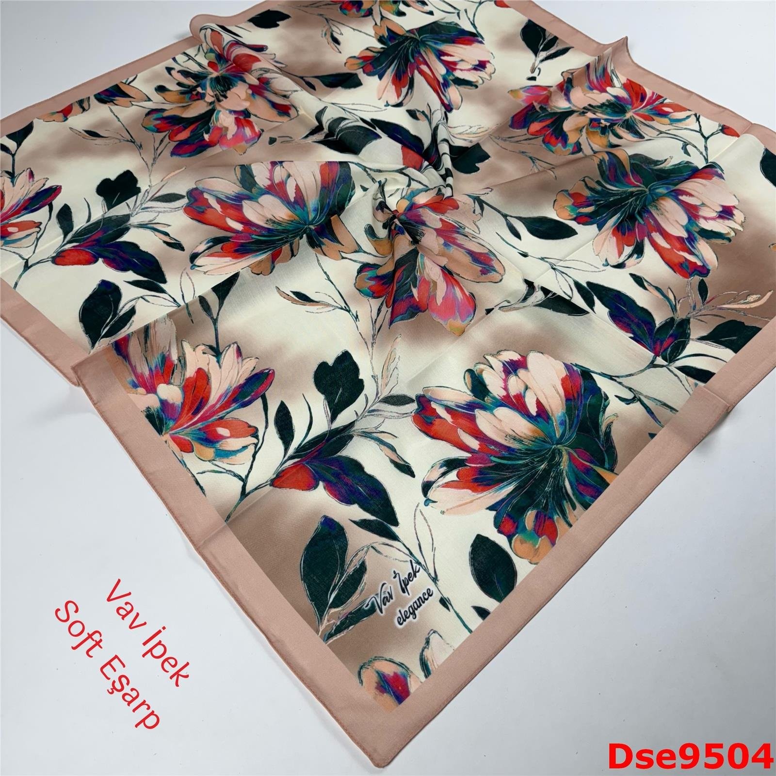R-095 Vav İpek Soft Eşarp