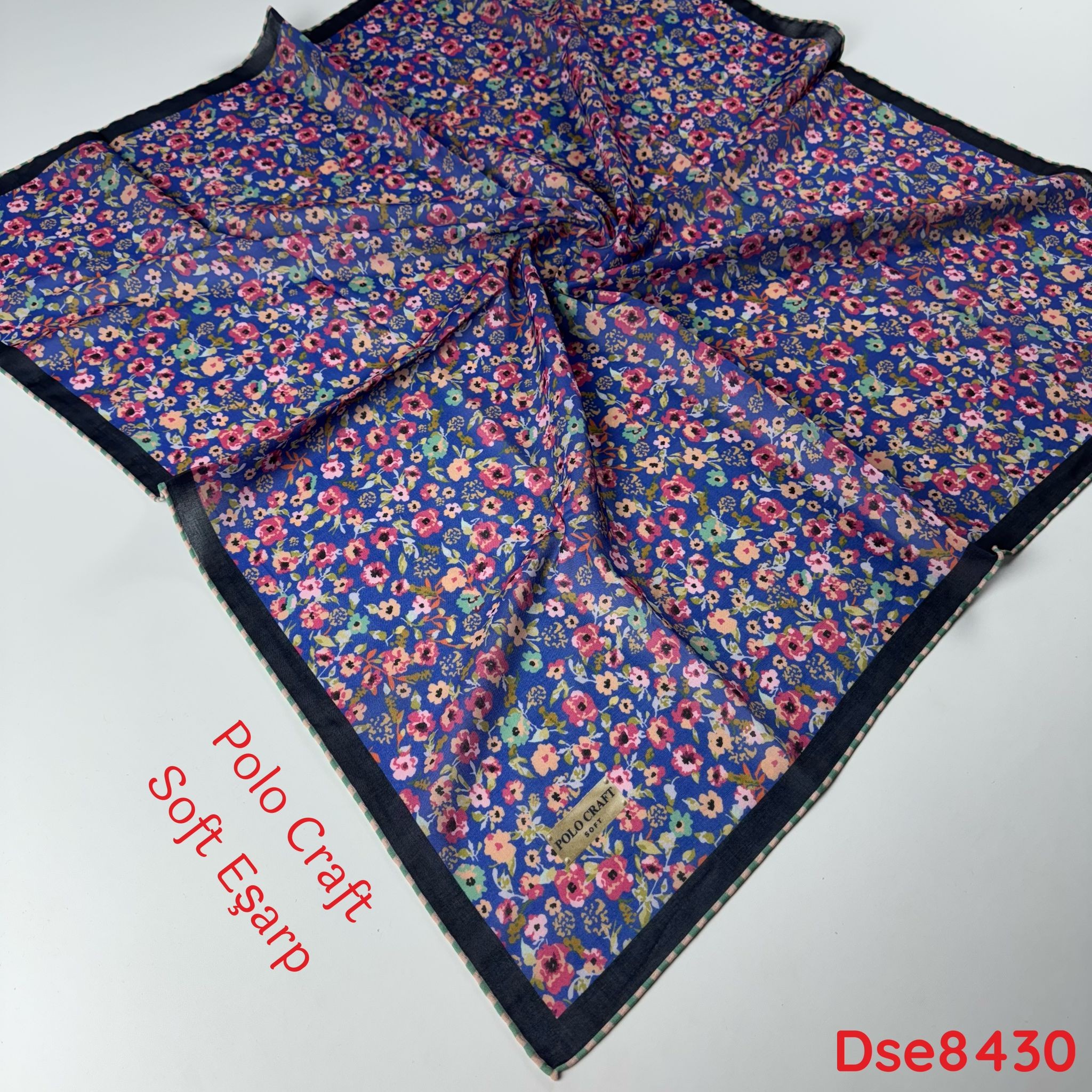 S-081 Polo Craft Dijital Soft Eşarp