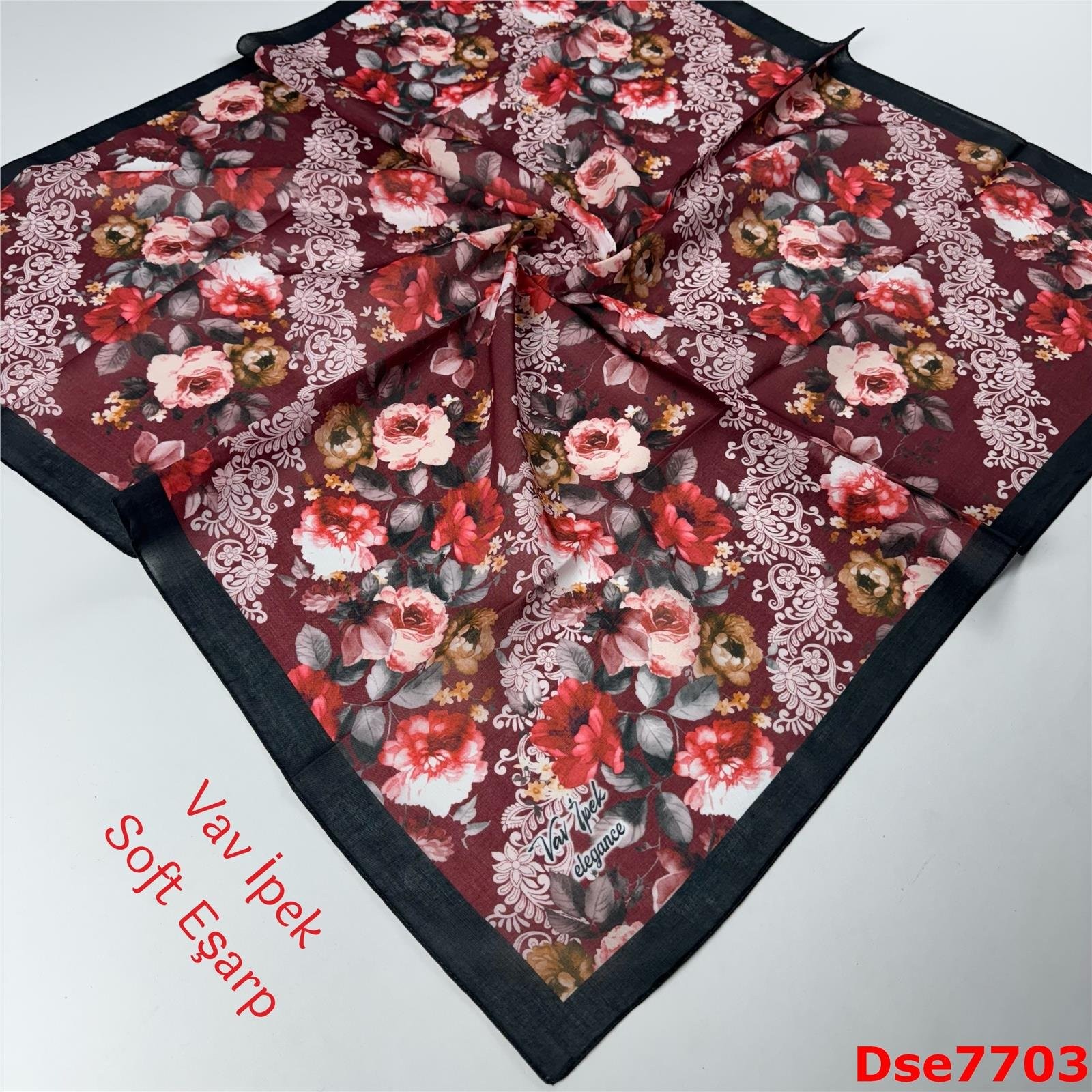 S-100 Vav İpek Soft Eşarp
