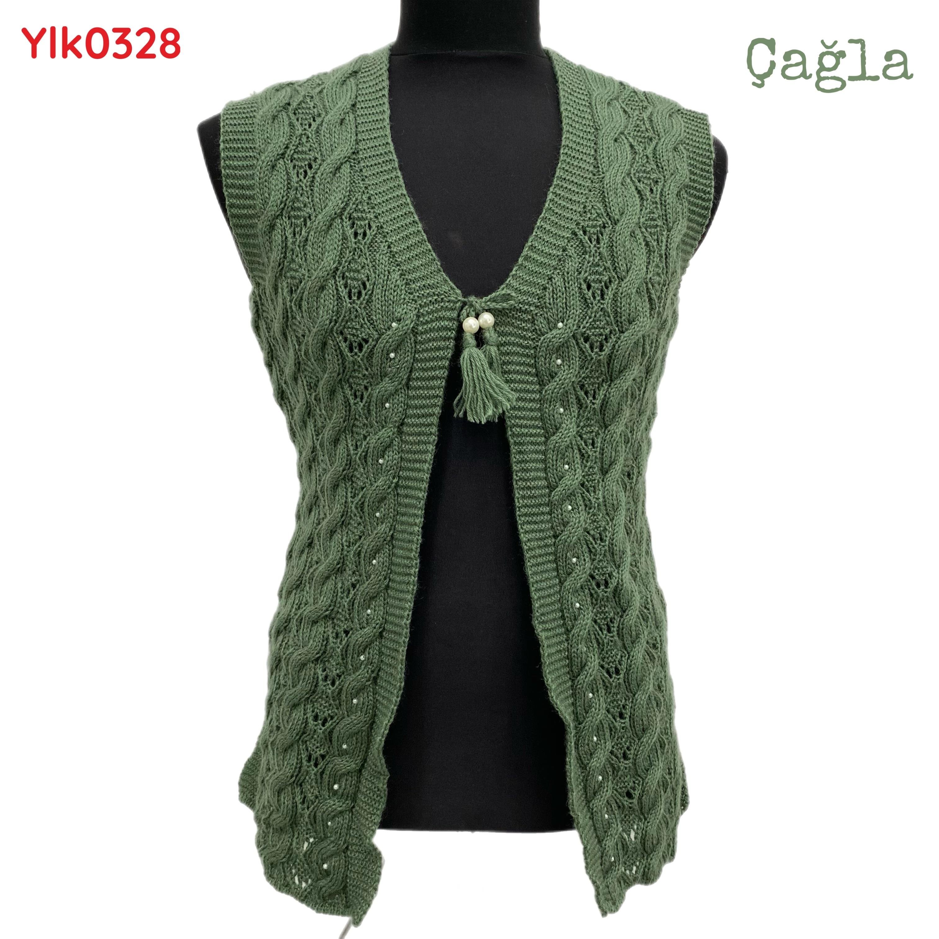 Z-043 Alize Angora Simsiz Yelek