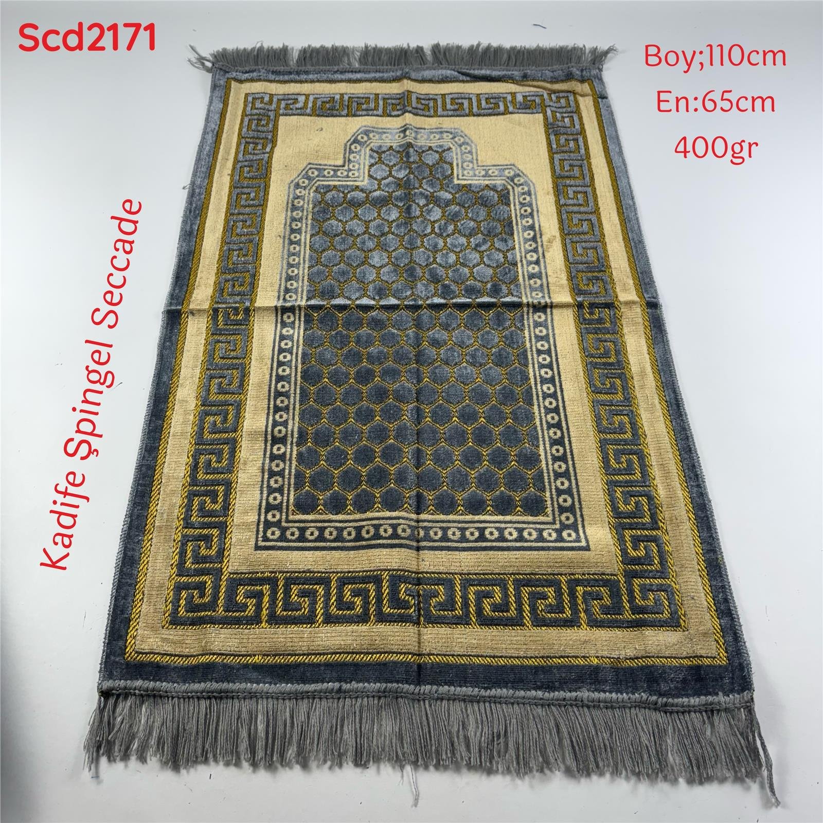 ZZ-915  Kadife Şpingel Seccade