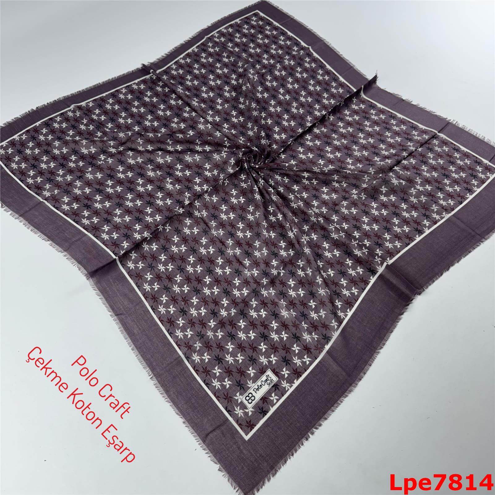 O-095 Polo Craft Çekme Coton Eşarp