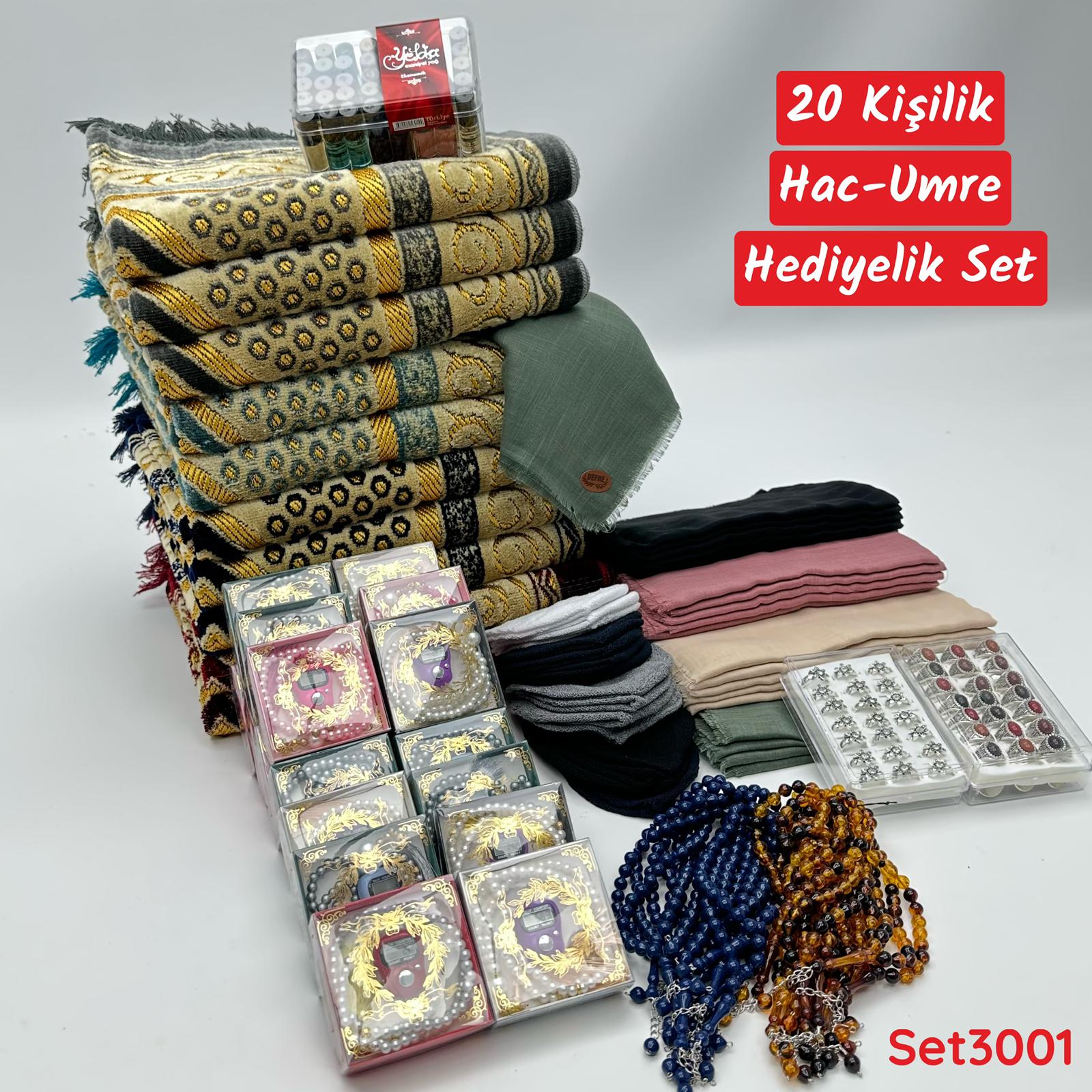 20 Kişilik 228 Parça Hac-Umre Hediyelik Set