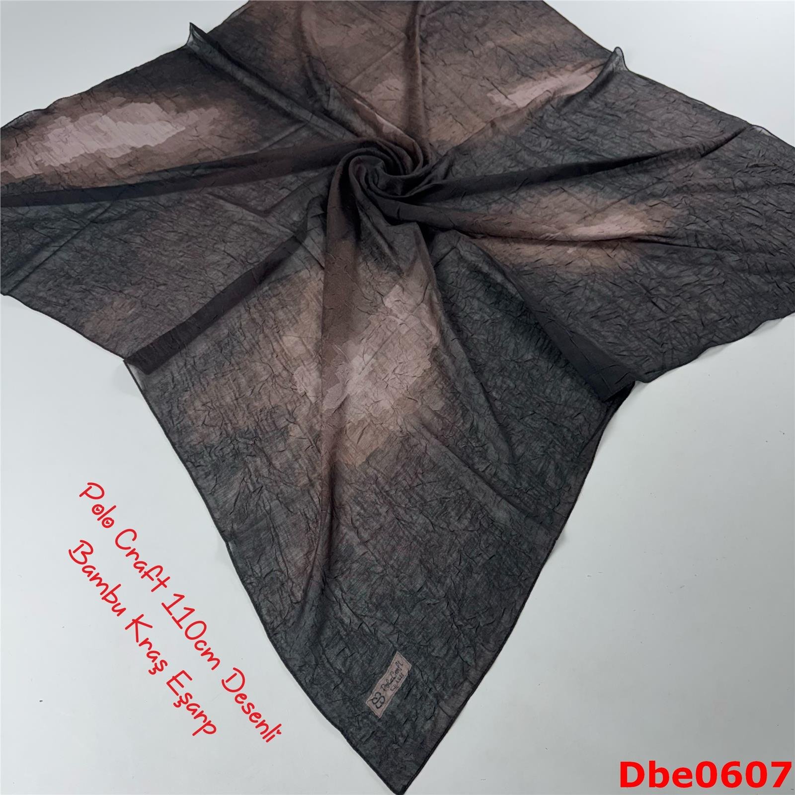 RA-095 Polo Craft 110cm Desenli Bambu Kraş Eşarp