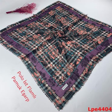 N-099 Polo İst Flamlı Pamuk Eşarp