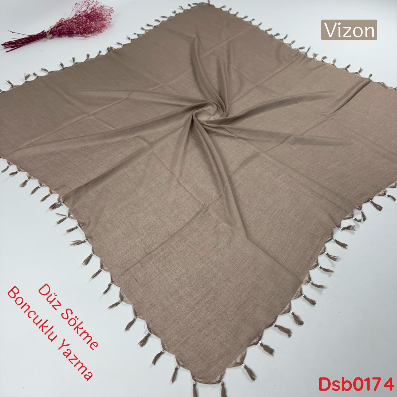 VA-082  Düz Sökme Boncuklu Yazma