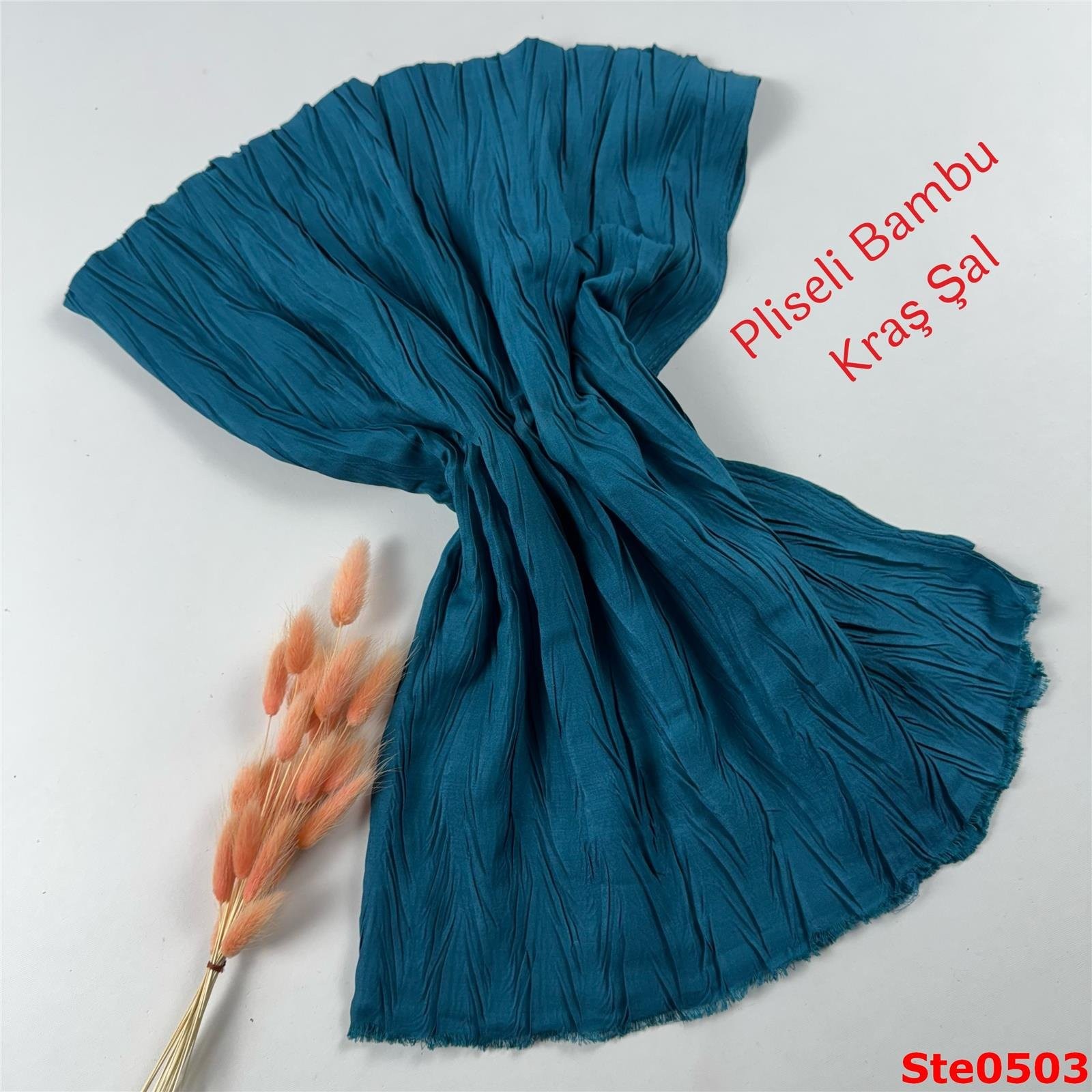 AA-003 Pliseli Bambu Kraş Şal