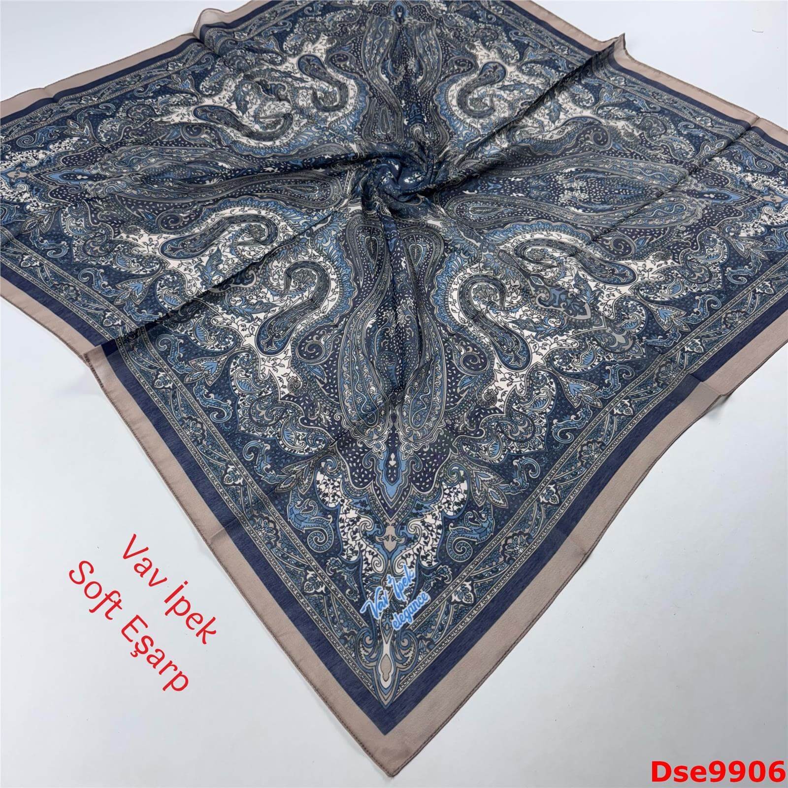 P-113 Vav İpek Soft Eşarp